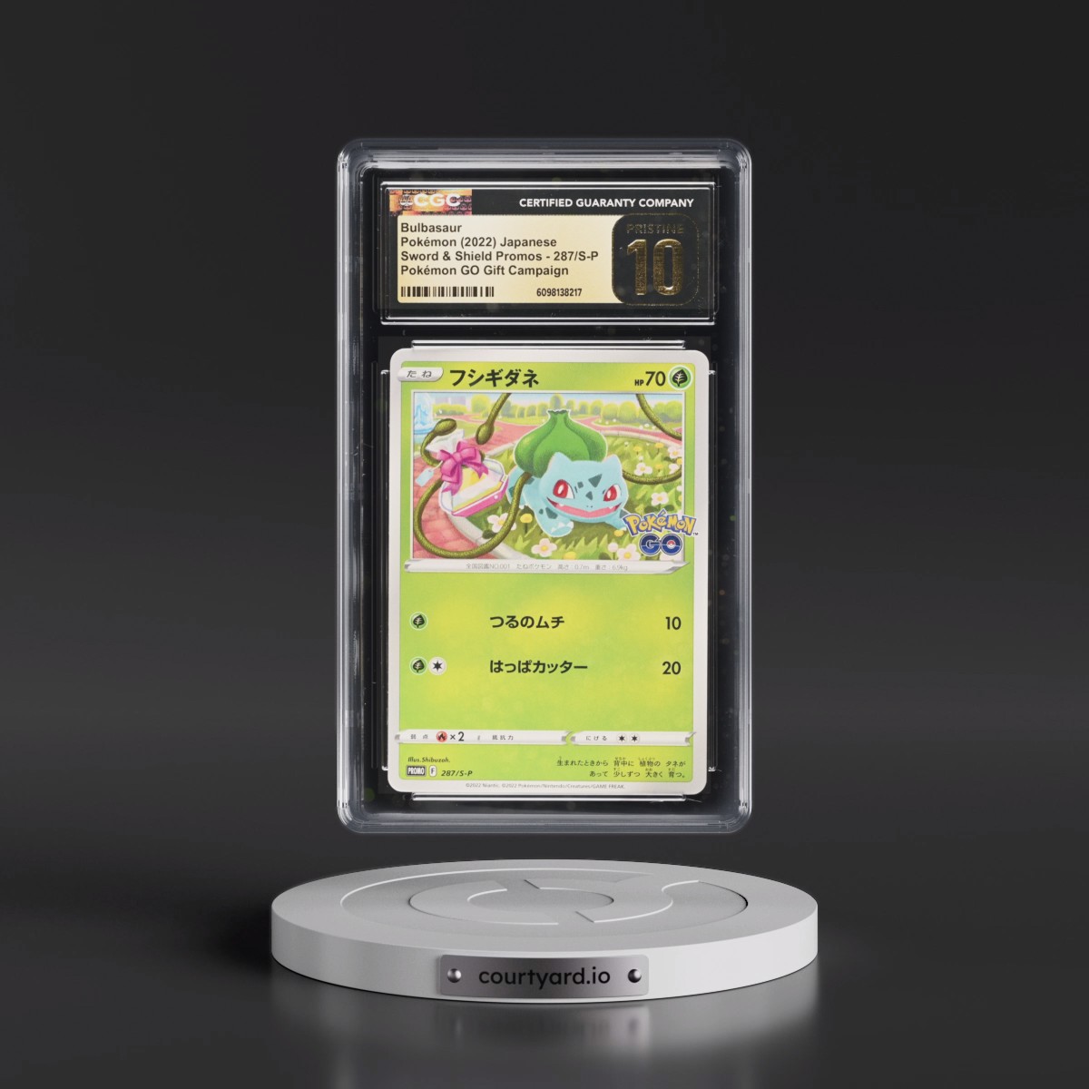 2019 Sword & Shield Promos #287/S-P Bulbasaur - Pokémon GO Gift Campaign (CGC 10 PRISTINE)