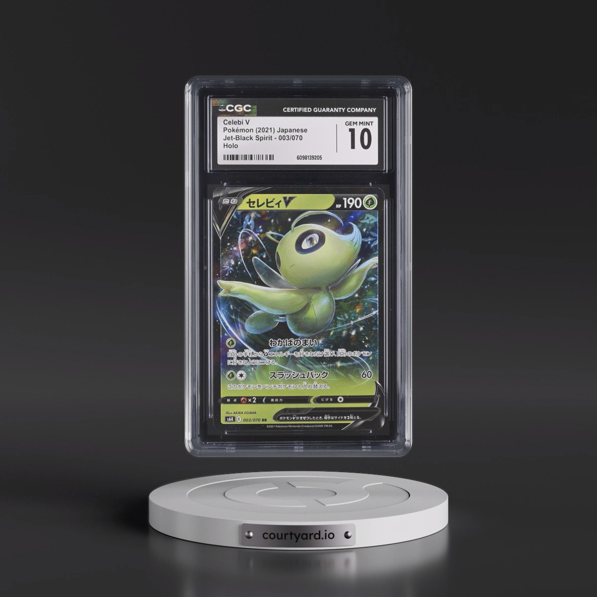 2021 Jet-Black Spirit #003/070 Celebi V - Holo (CGC 10 GEM MINT)