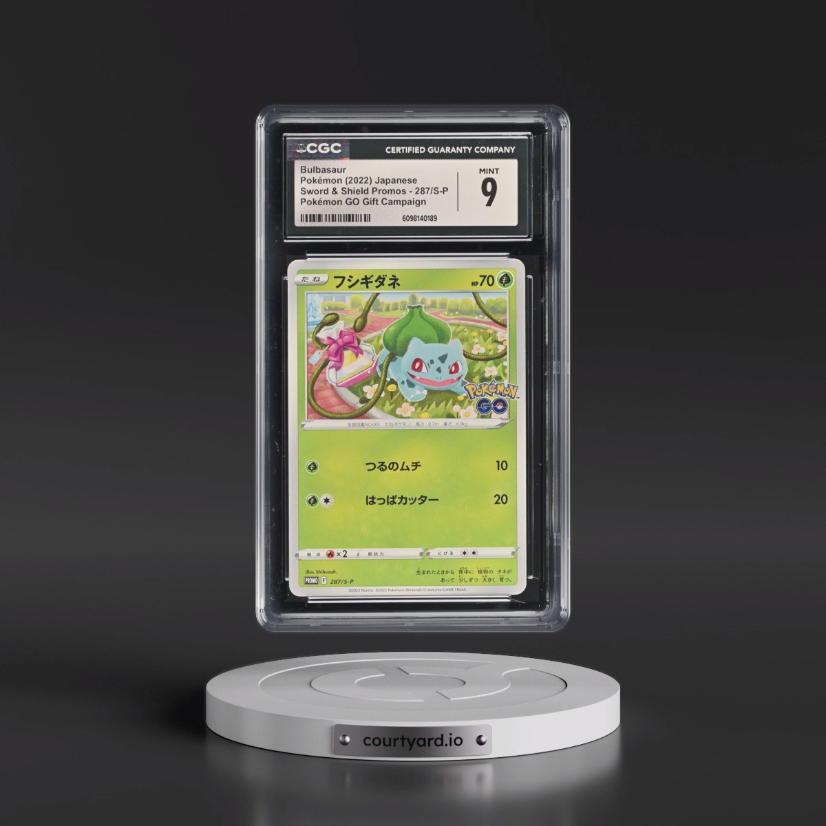 2019 Sword & Shield Promos #287/S-P Bulbasaur - Pokémon GO Promo Gift Campaign (CGC 9 MINT)