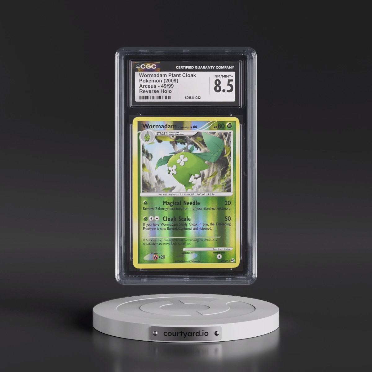 2009 Arceus #49/99 WormadamÂ Plant Cloak - Reverse Holo (CGC 8.5 NM-MT+)