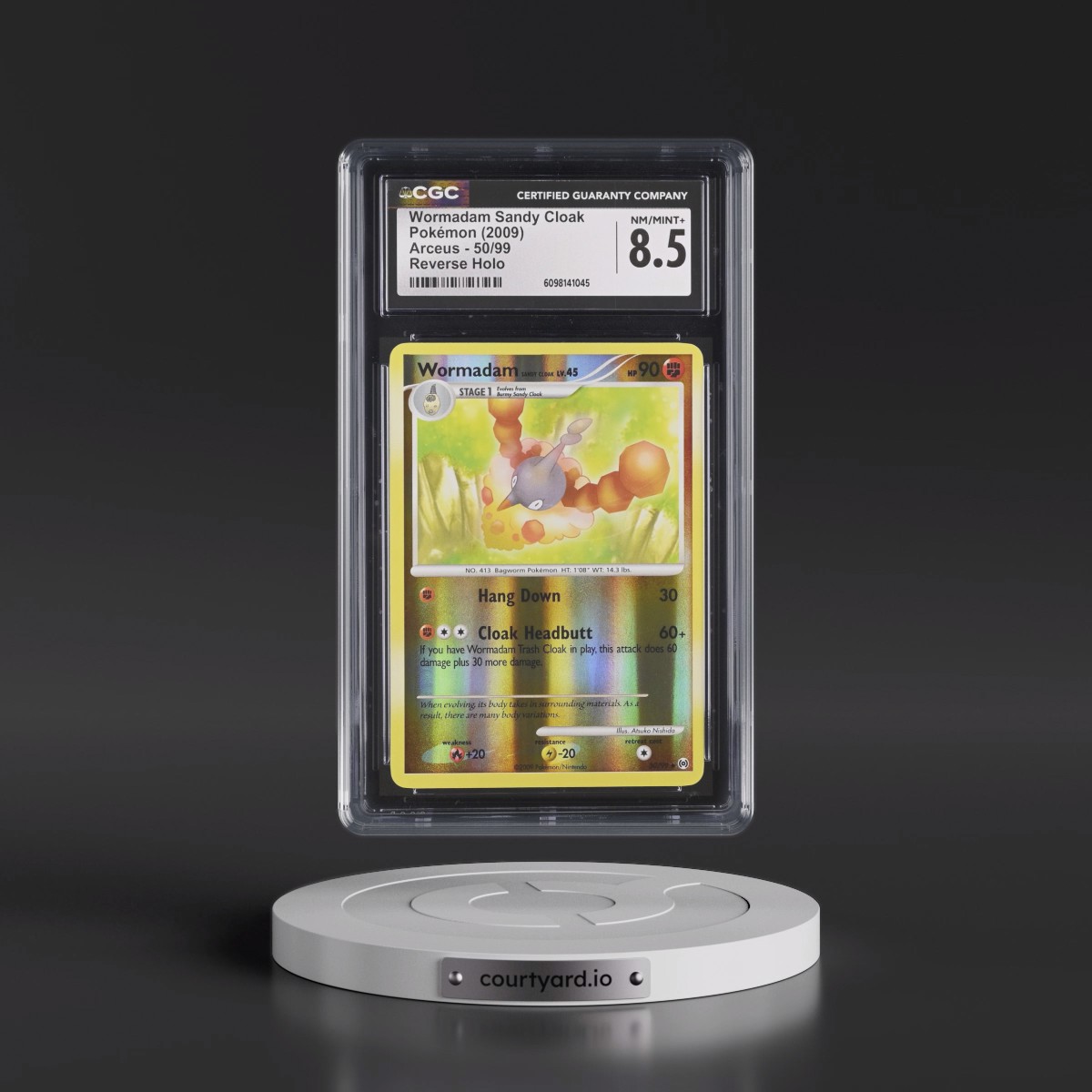 2009 Arceus #50/99 WormadamÂ Sandy Cloak - Reverse Holo (CGC 8.5 NM-MT+)