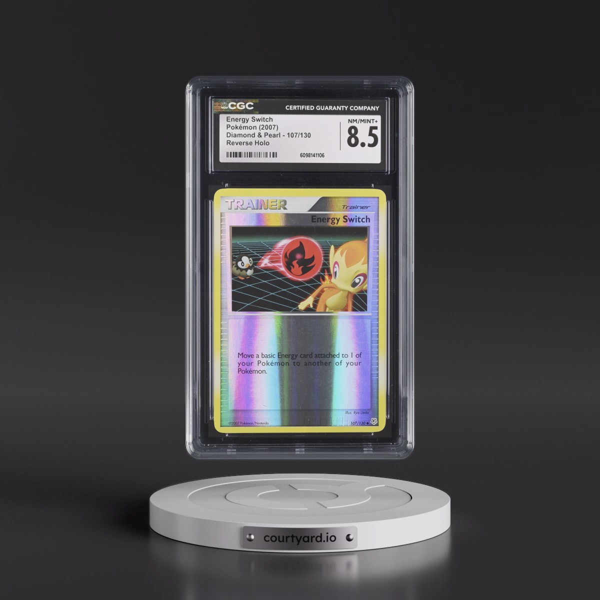 2007 Diamond & Pearl #107/130 Energy Switch - Reverse Holo (CGC 8.5 NM-MT+)