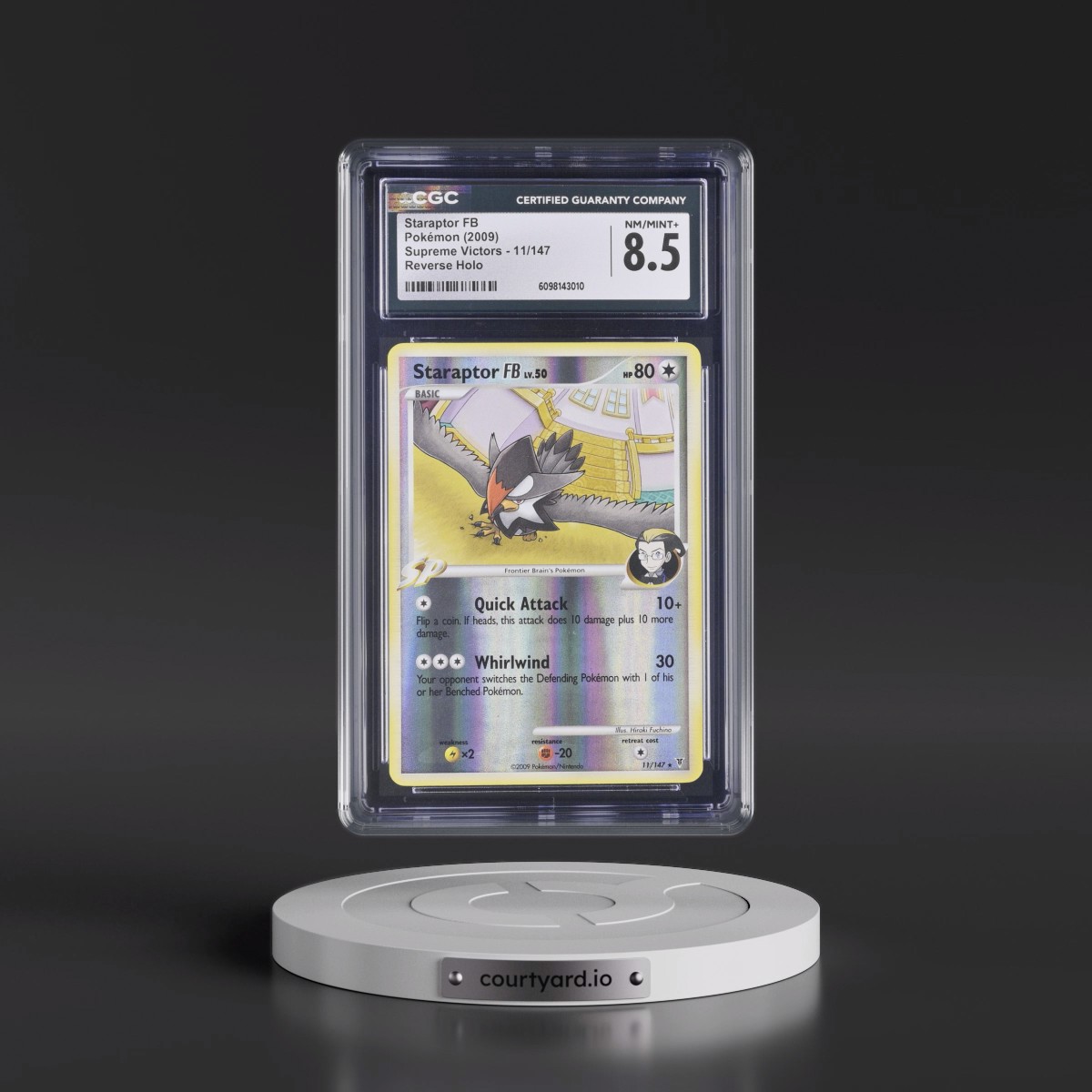 2009 Supreme Victors #11/147 Staraptor FB - Reverse Holo (CGC 8.5 NM-MT+)