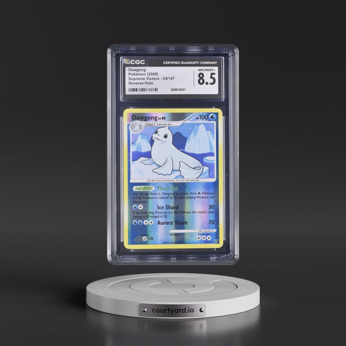 2009 Supreme Victors #24/147 Dewgong - Reverse Holo (CGC 8.5 NM-MT+)