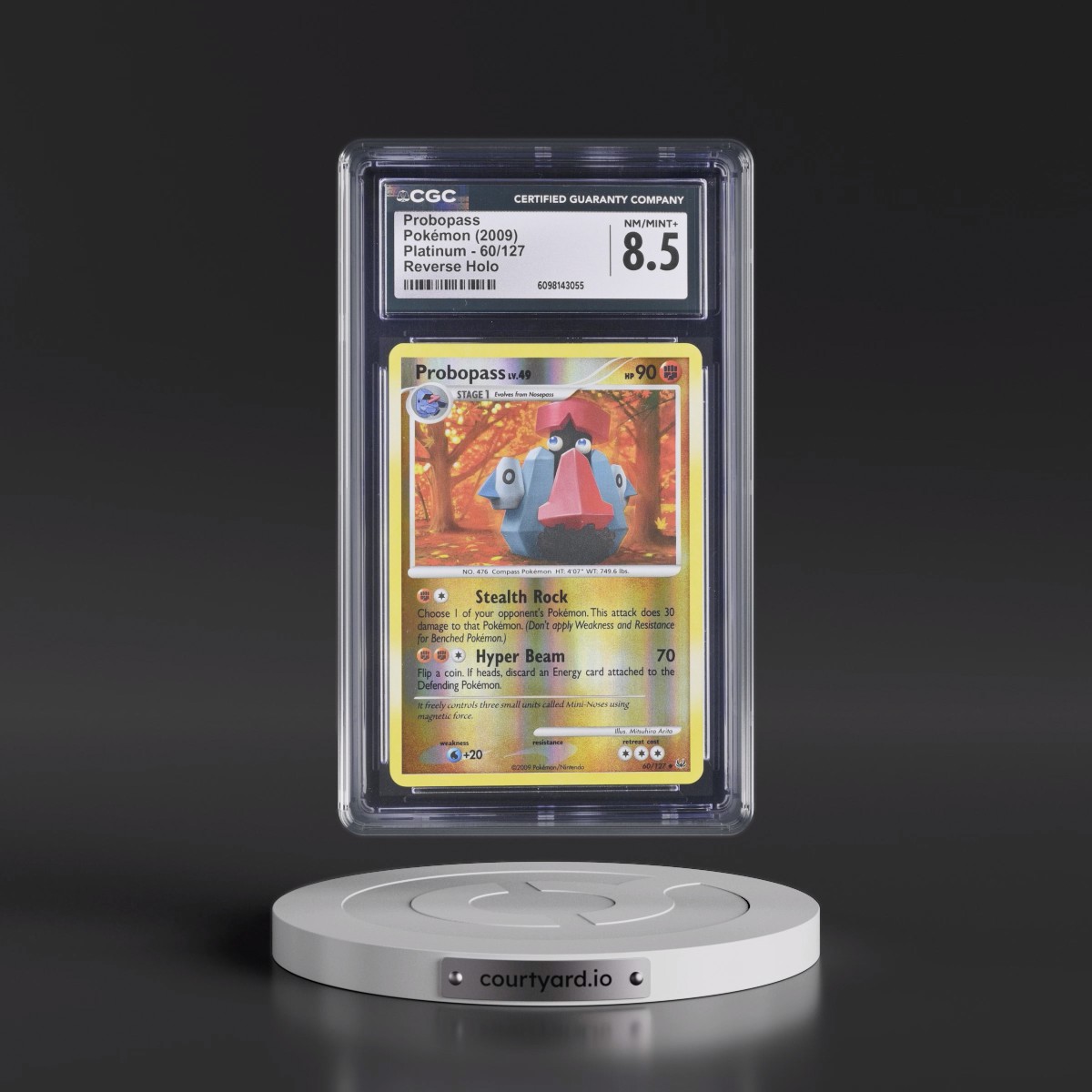 2009 Platinum #60/127 Probopass - Reverse Holo (CGC 8.5 NM-MT+)
