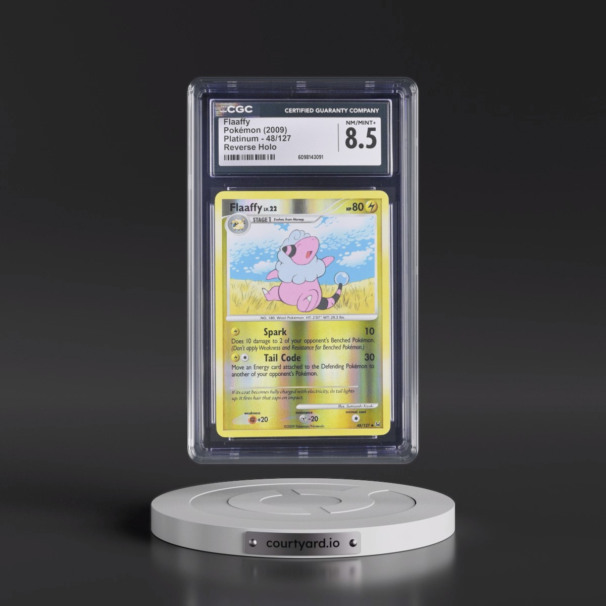 2009 Platinum #48/127 Flaaffy - Reverse Holo (CGC 8.5 NM-MT+)