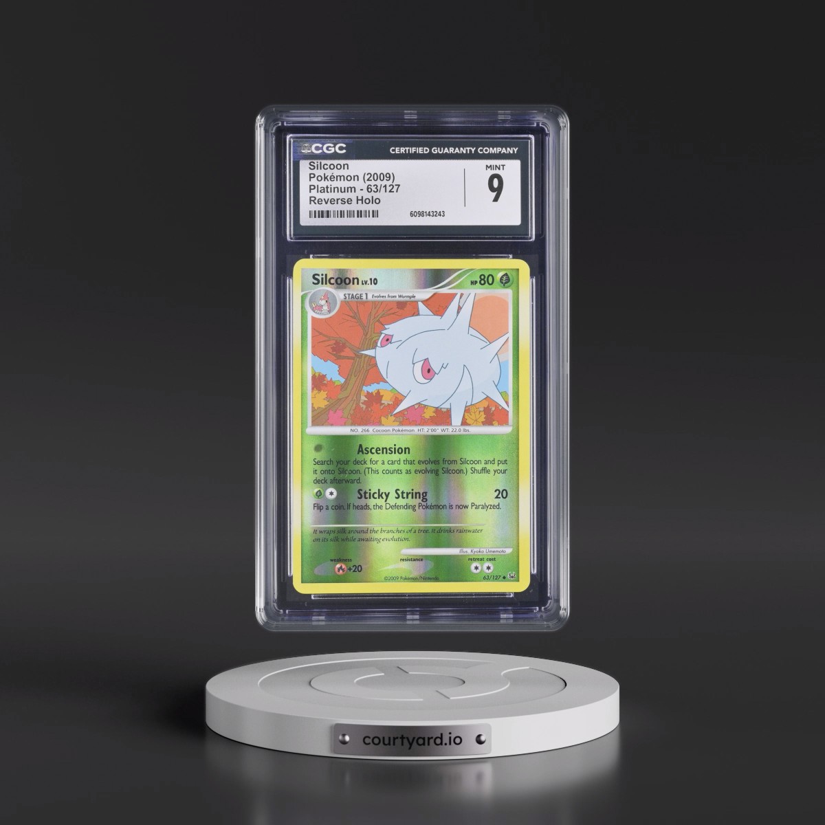2009 Platinum #63/127 Silcoon - Reverse Holo (CGC 9 MINT)