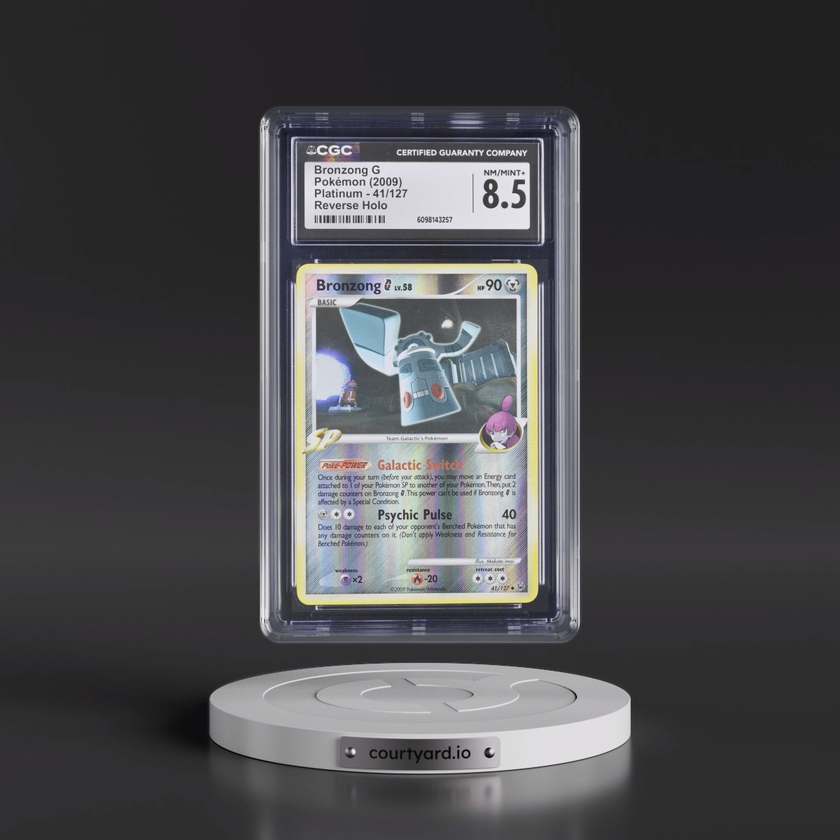 2009 Platinum #41/127 Bronzong G - Reverse Holo (CGC 8.5 NM-MT+)
