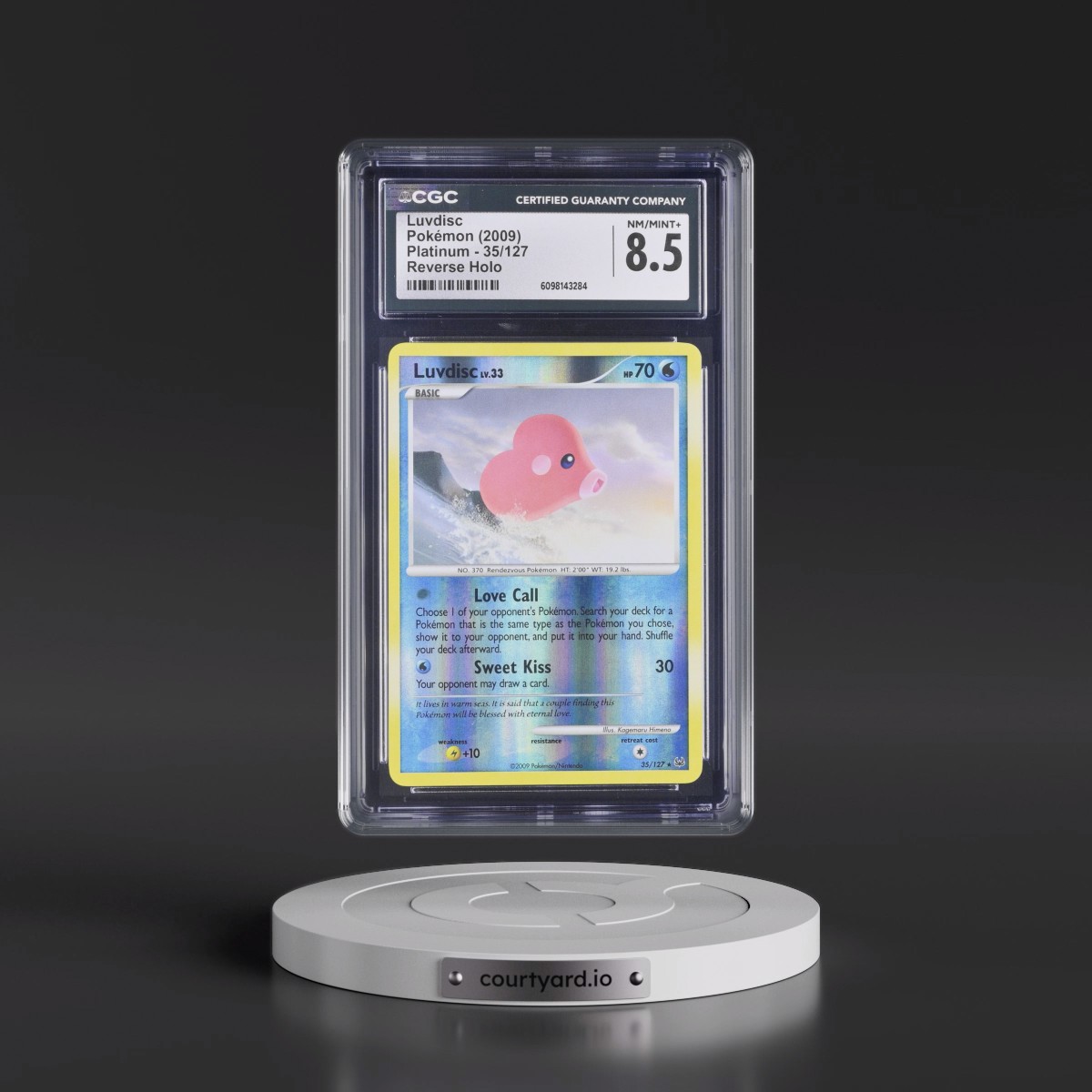 2009 Platinum #35/127 Luvdisc - Reverse Holo (CGC 8.5 NM-MT+)