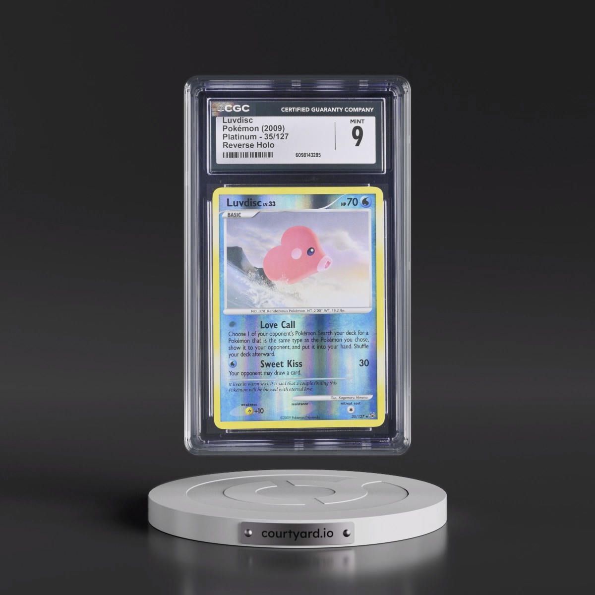 2009 Platinum #35/127 Luvdisc - Reverse Holo (CGC 9 MINT)
