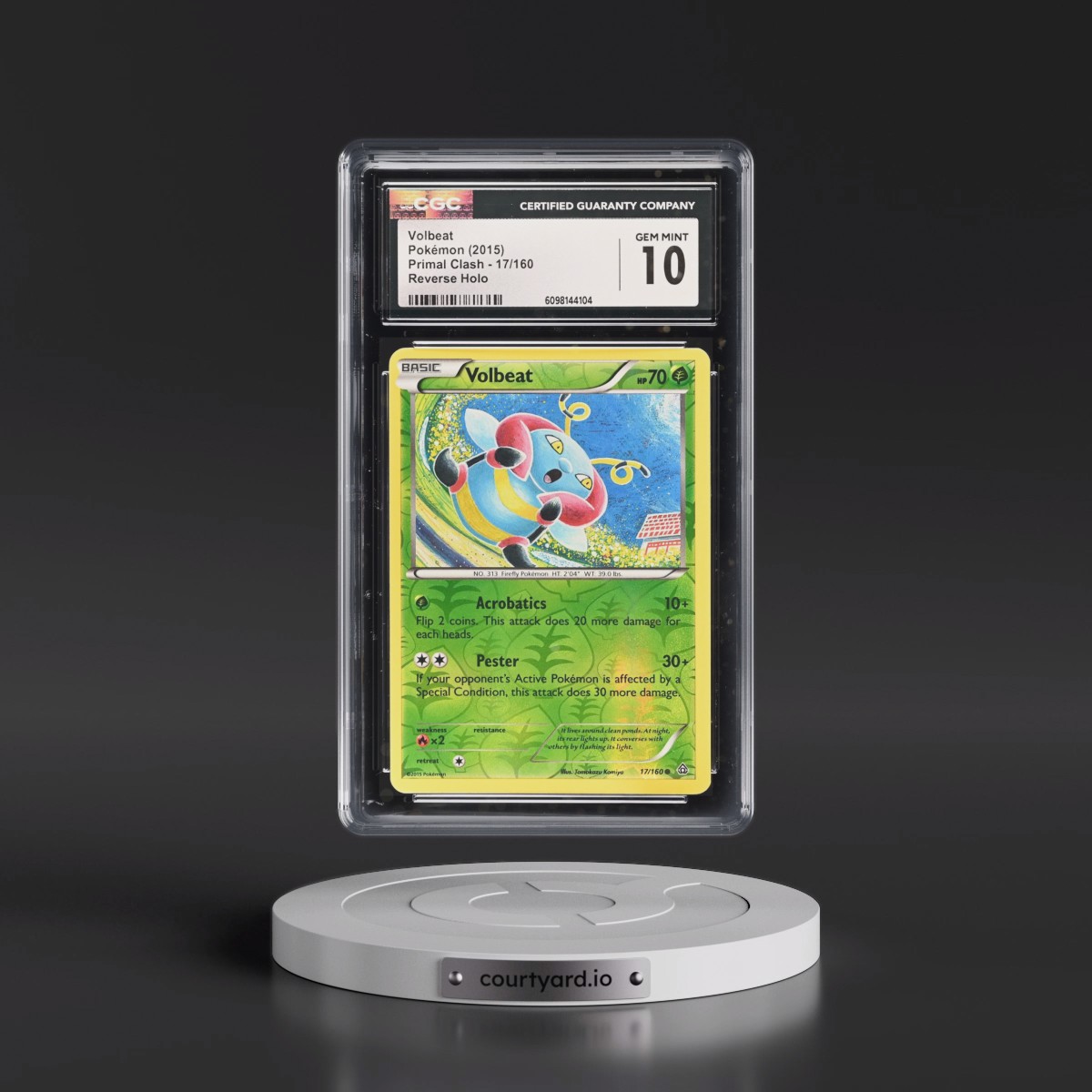 2015 Primal Clash #17/160 Volbeat - Reverse Holo (CGC 10 GEM MINT)