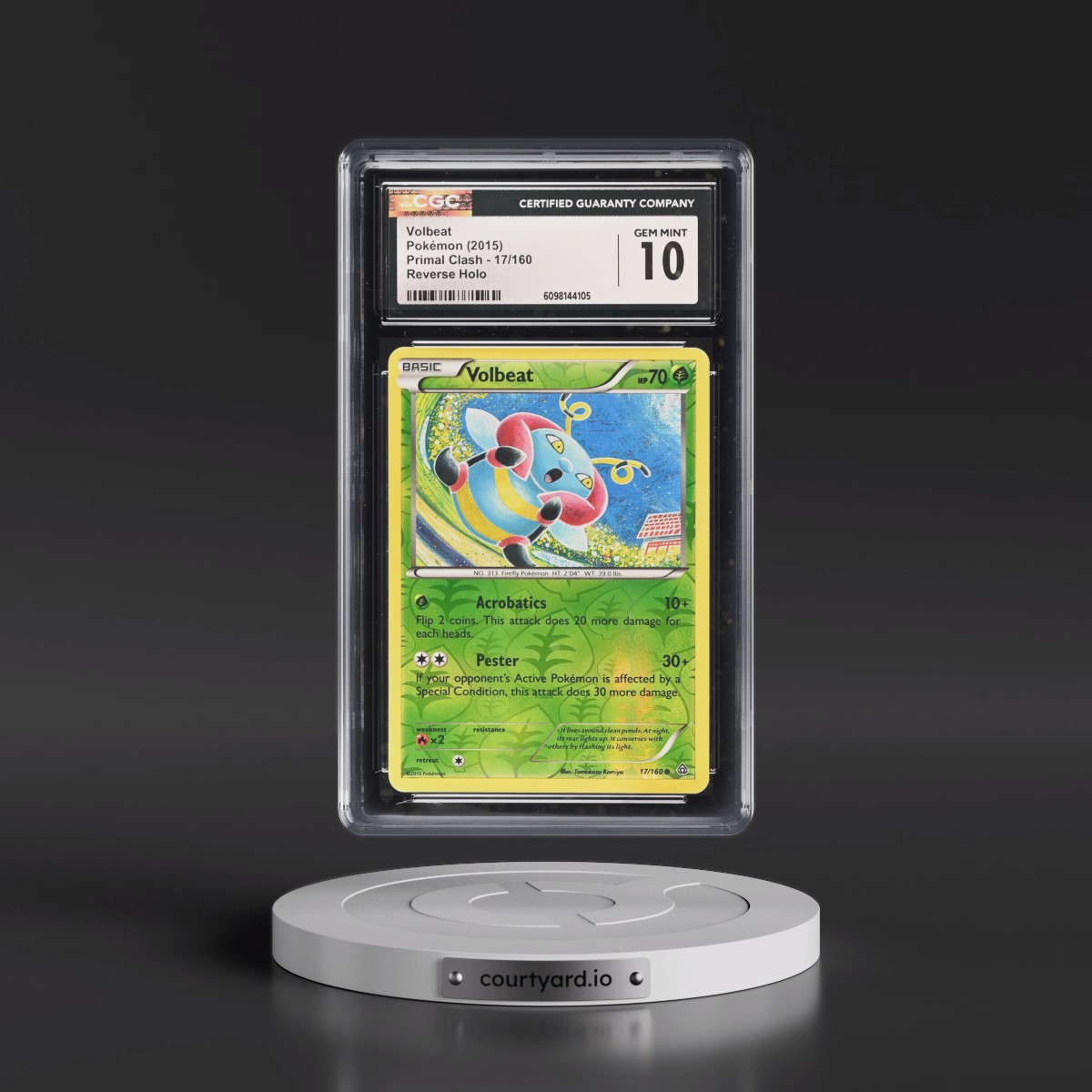 2015 Primal Clash #17/160 Volbeat - Reverse Holo (CGC 10 GEM MINT)