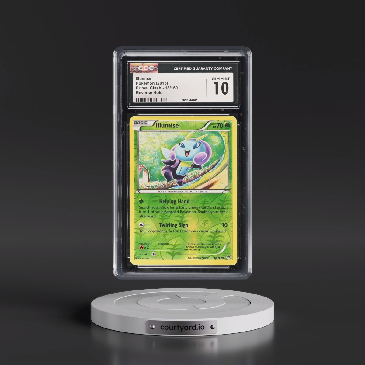 2015 Primal Clash #18/160 Illumise - Reverse Holo (CGC 10 GEM MINT)