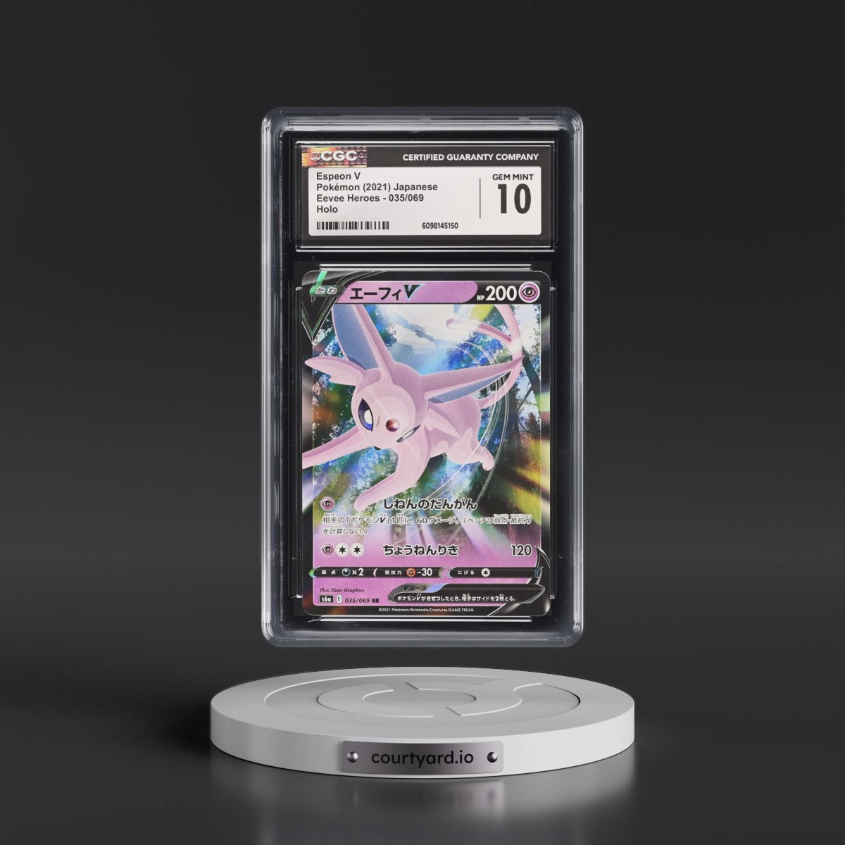 2021 Eevee Heroes #035/069 Espeon V - Holo (CGC 10 GEM MINT)