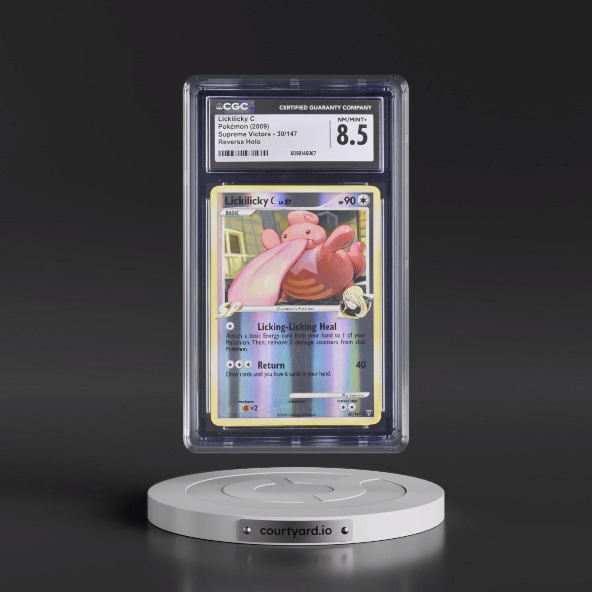 2009 Supreme Victors #30/147 Lickilicky C - Reverse Holo (CGC 8.5 NM-MT+)