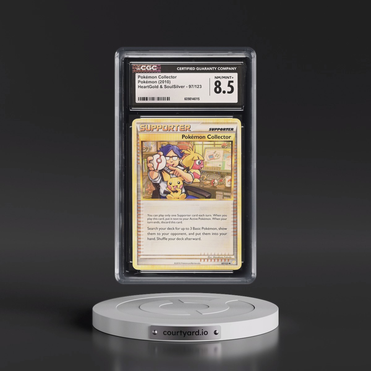2010 HeartGold & SoulSilver #97/123 Pokémon Collector (CGC 8.5 NM-MT+)