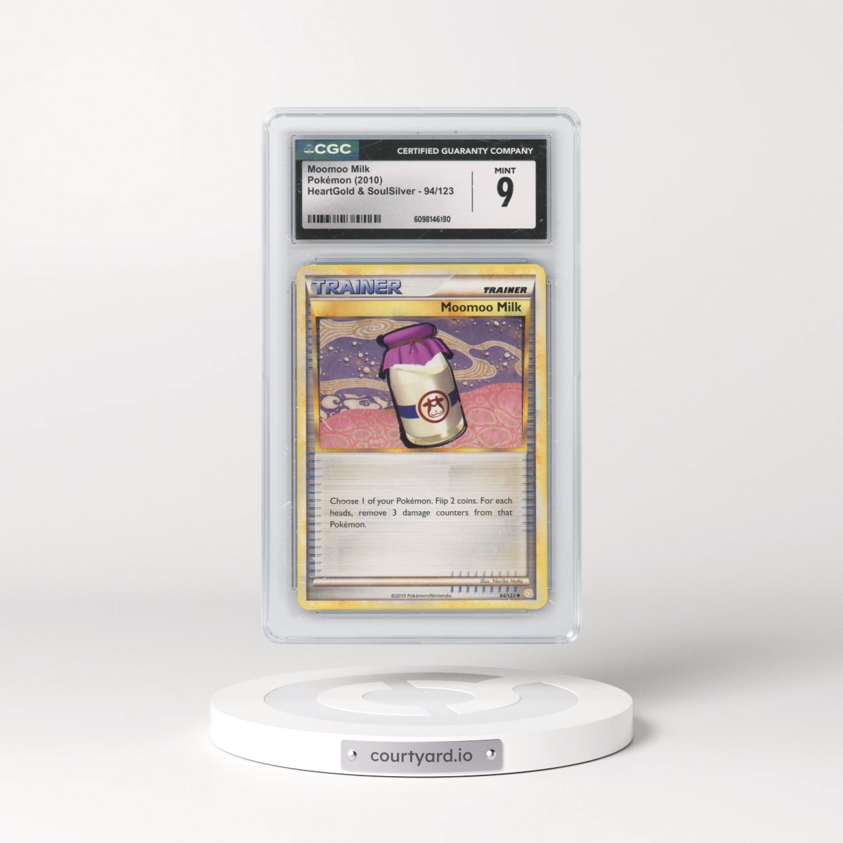 2010 HeartGold & SoulSilver #94/123 Moomoo Milk (CGC 9 MINT)