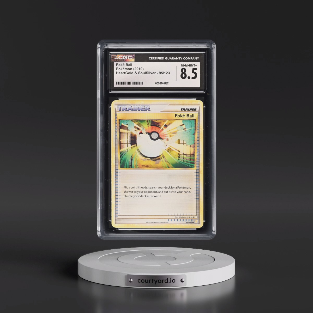 2010 HeartGold & SoulSilver #95/123 Poké Ball (CGC 8.5 NM-MT+)