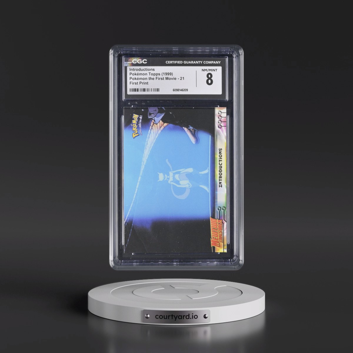 1999 Pokémon the First Movie #21 Introductions - First Print (Blue Topps Logo) (CGC 8 NM-MT)