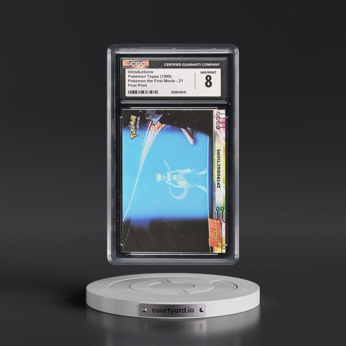 1999 Pokémon the First Movie #21 Introductions - First Print (Blue Topps Logo) (CGC 8 NM-MT)