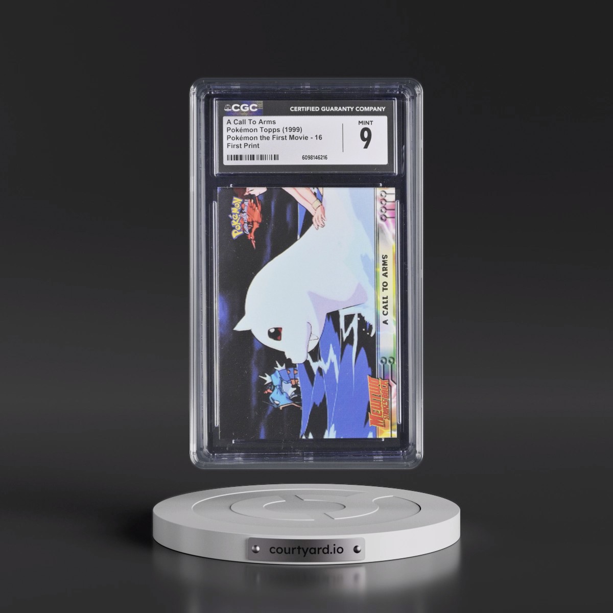 1999 Pokémon the First Movie #16 A Call To Arms - First Print (Blue Topps Logo) (CGC 9 MINT)