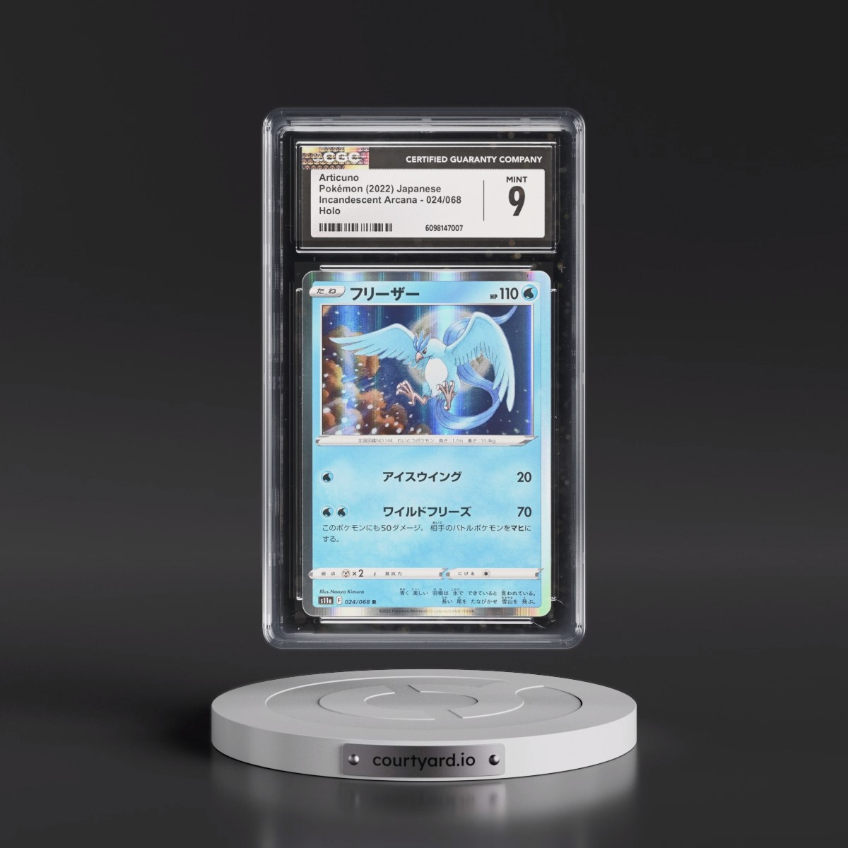 2022 Incandescent Arcana #024/068 Articuno - Holo (CGC 9 MINT)