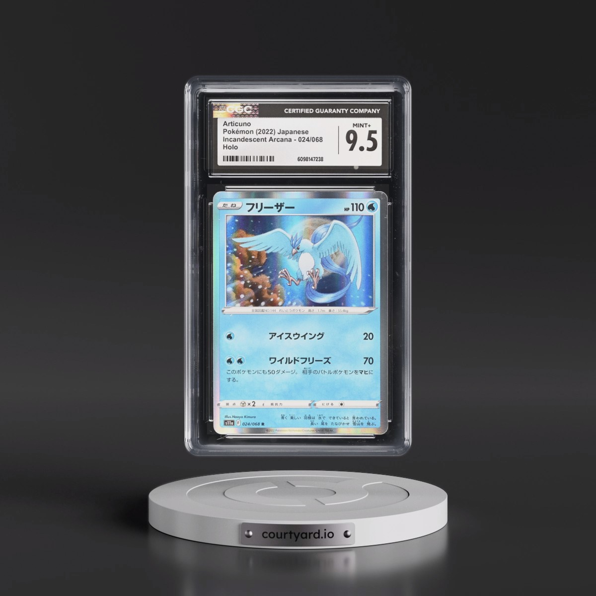 2022 Incandescent Arcana #024/068 Articuno - Holo (CGC 9.5 MINT+)