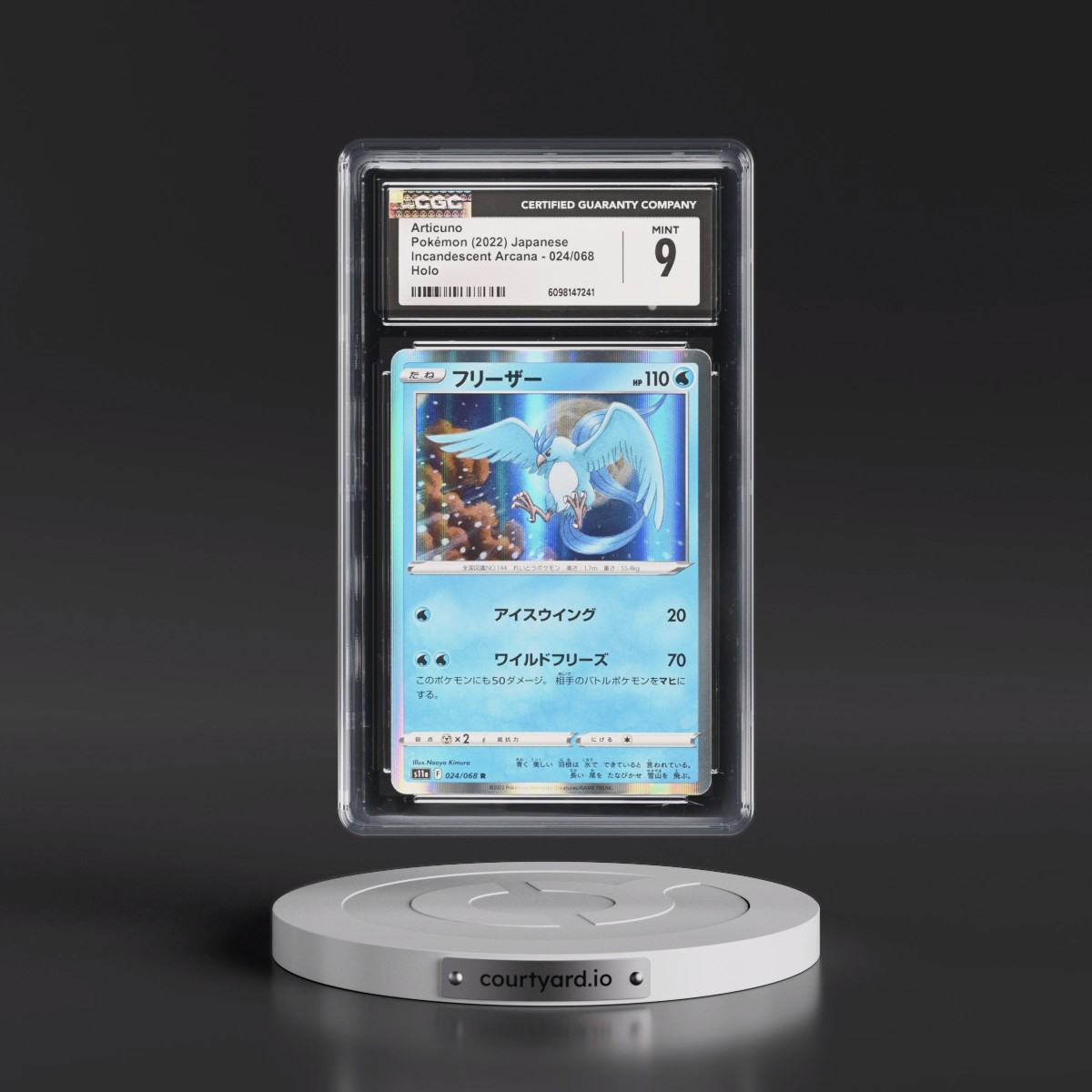 2022 Incandescent Arcana #024/068 Articuno - Holo (CGC 9 MINT)