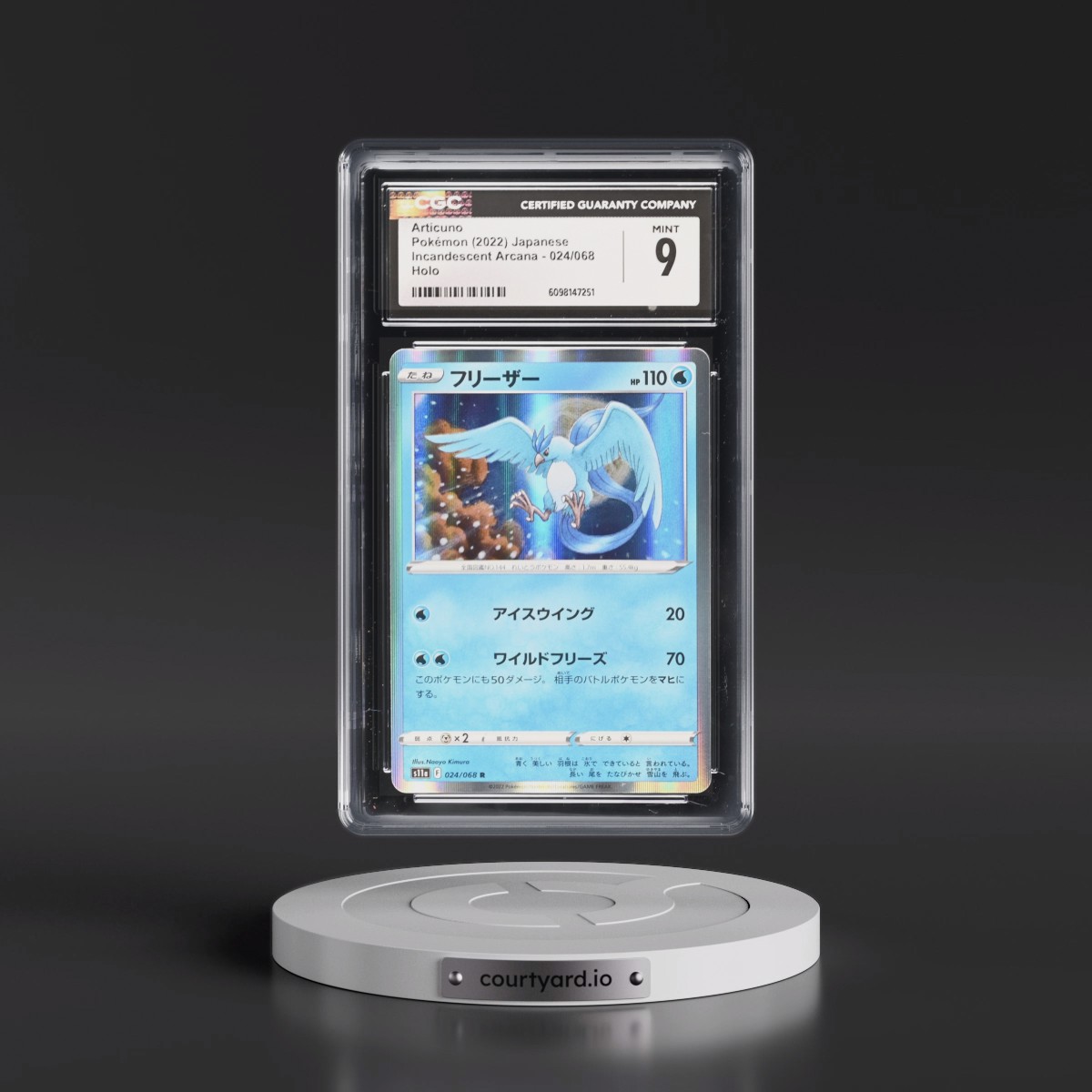 2022 Incandescent Arcana #024/068 Articuno - Holo (CGC 9 MINT)