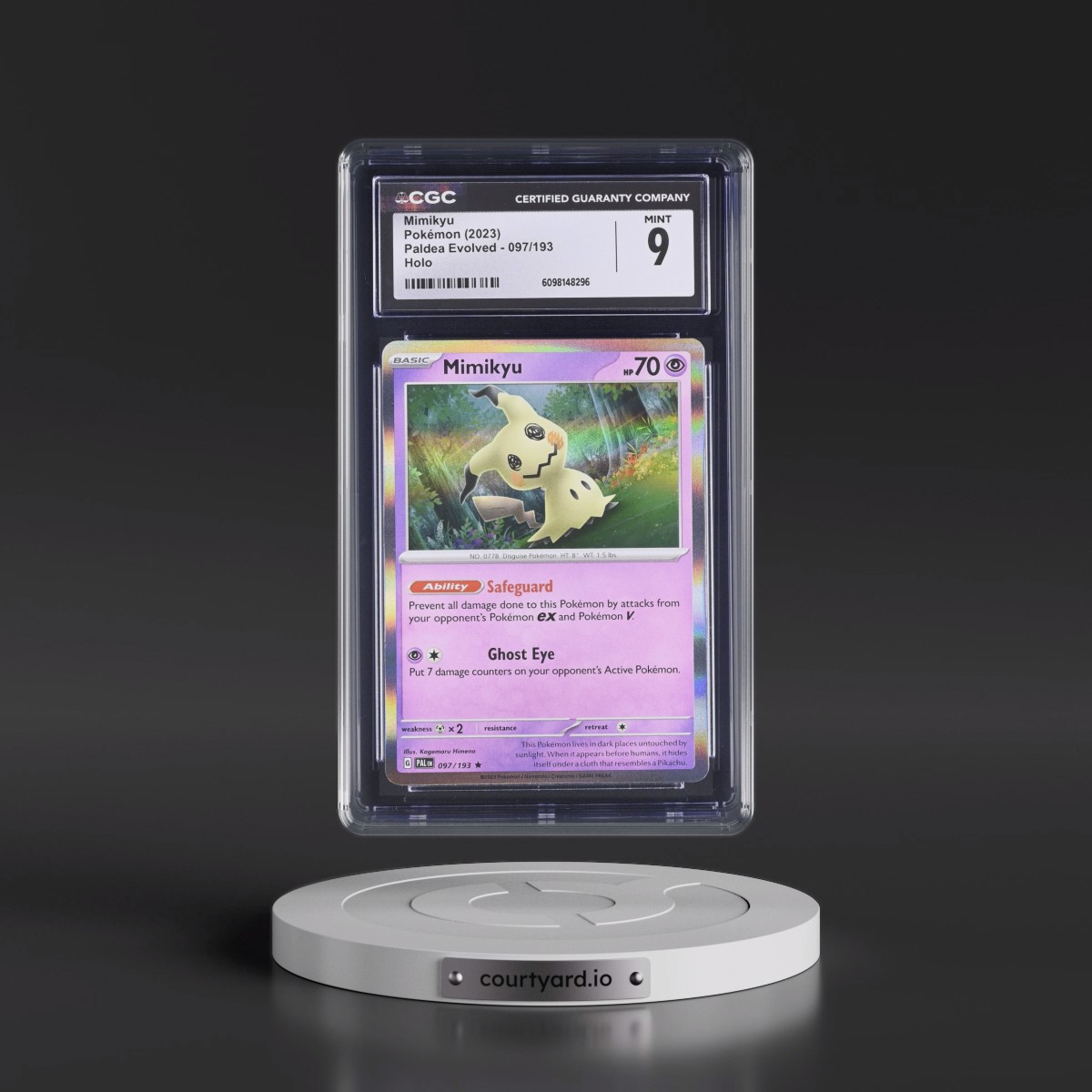 2023 Paldea Evolved - PAL EN #097/193 Mimikyu - Holo (CGC 9 MINT)