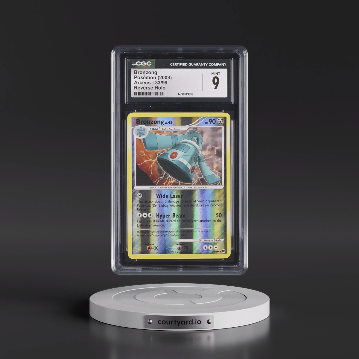 2009 Arceus #33/99 Bronzong - Reverse Holo (CGC 9 MINT)