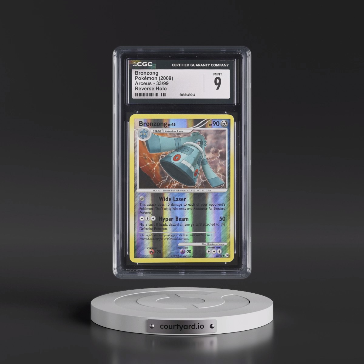 2009 Arceus #33/99 Bronzong - Reverse Holo (CGC 9 MINT)