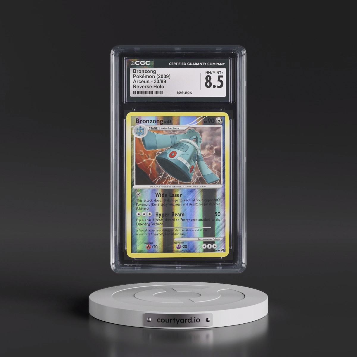 2009 Arceus #33/99 Bronzong - Reverse Holo (CGC 8.5 NM-MT+)
