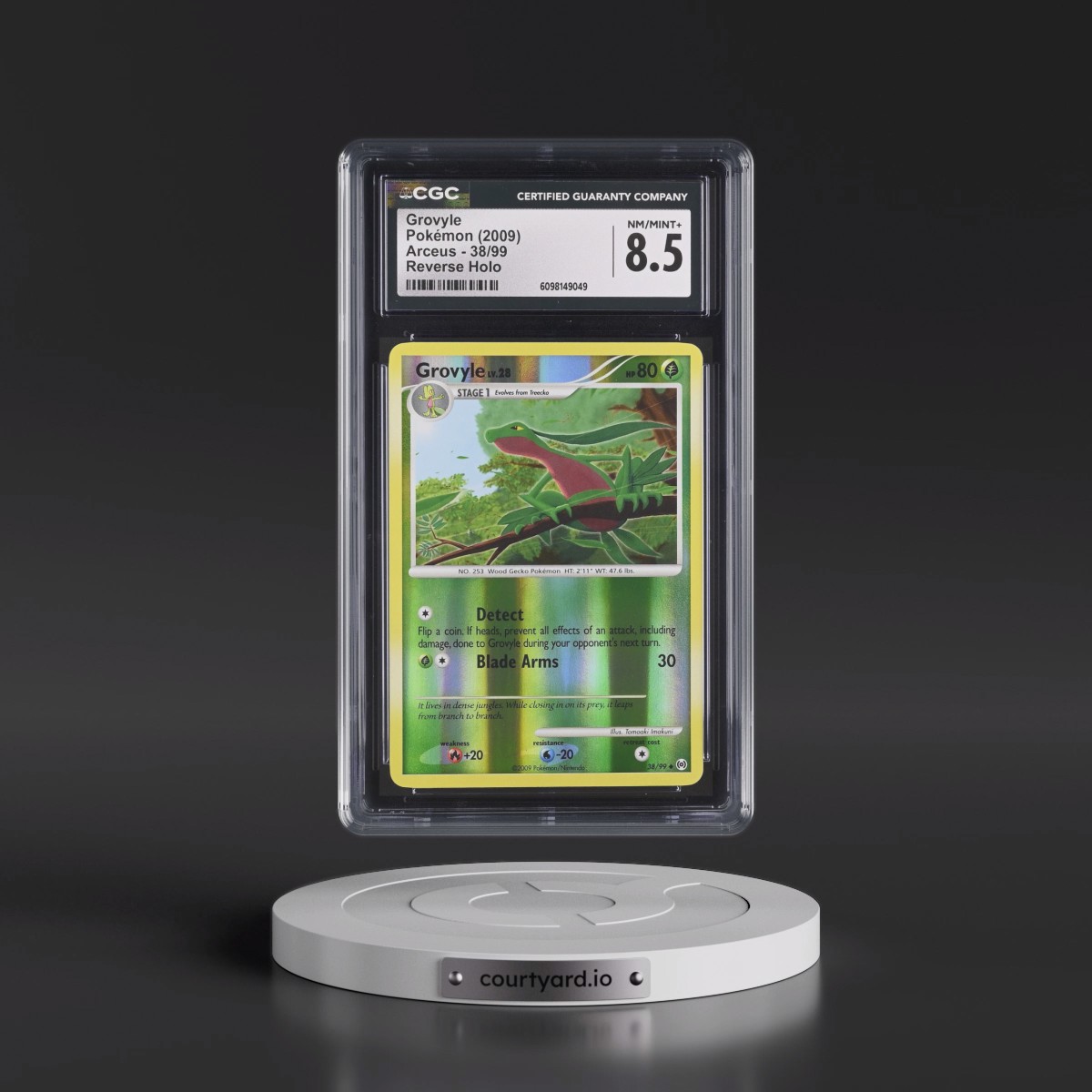 2009 Arceus #38/99 Grovyle - Reverse Holo (CGC 8.5 NM-MT+)
