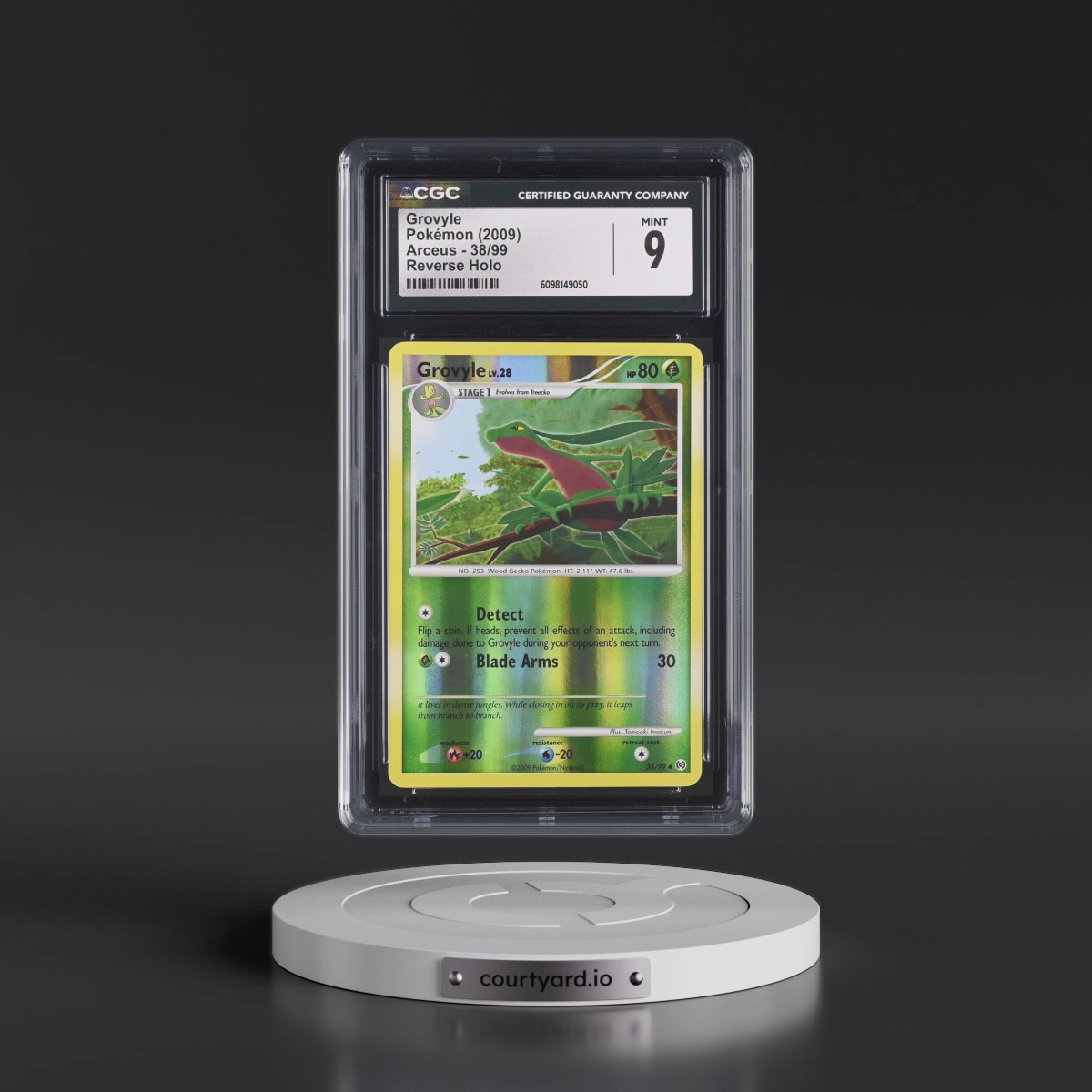 2009 Arceus #38/99 Grovyle - Reverse Holo (CGC 9 MINT)