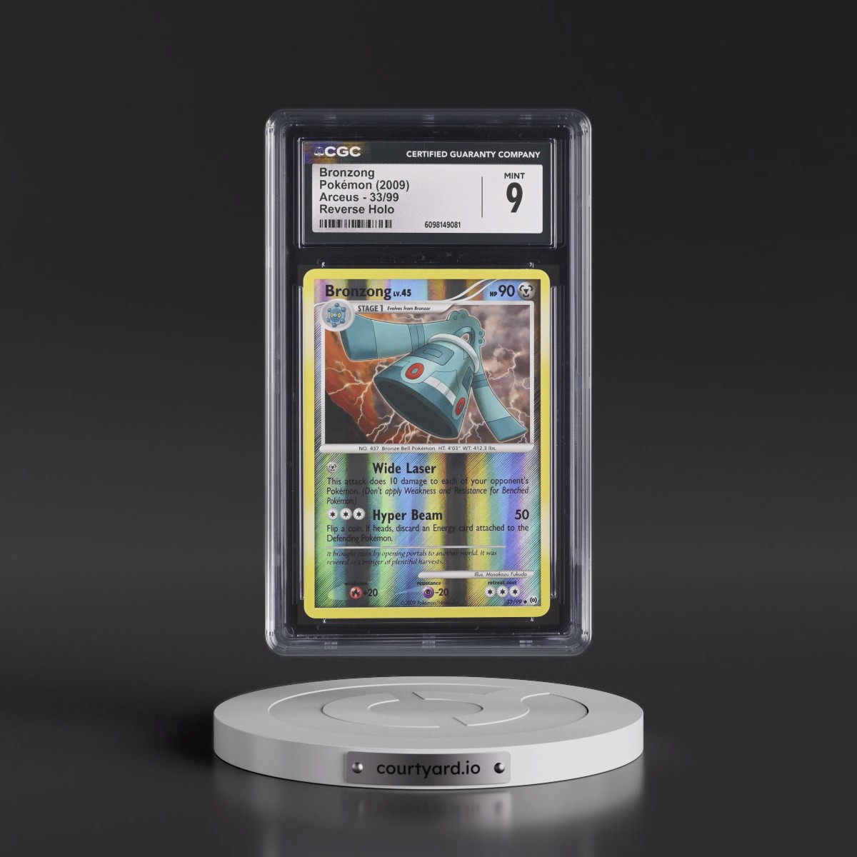2009 Arceus #33/99 Bronzong - Reverse Holo (CGC 9 MINT)