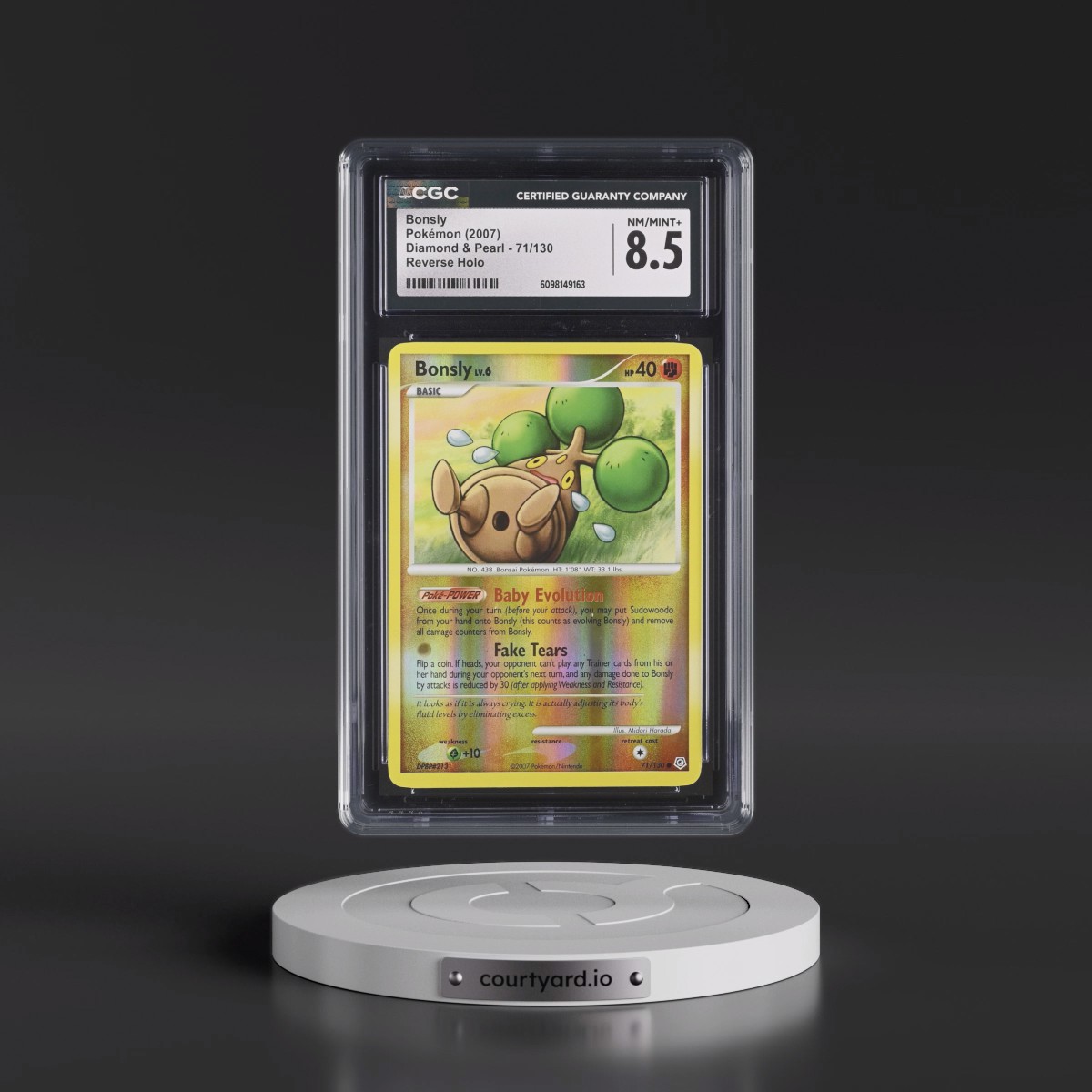 2007 Diamond & Pearl #71/130 Bonsly - Reverse Holo (CGC 8.5 NM-MT+)