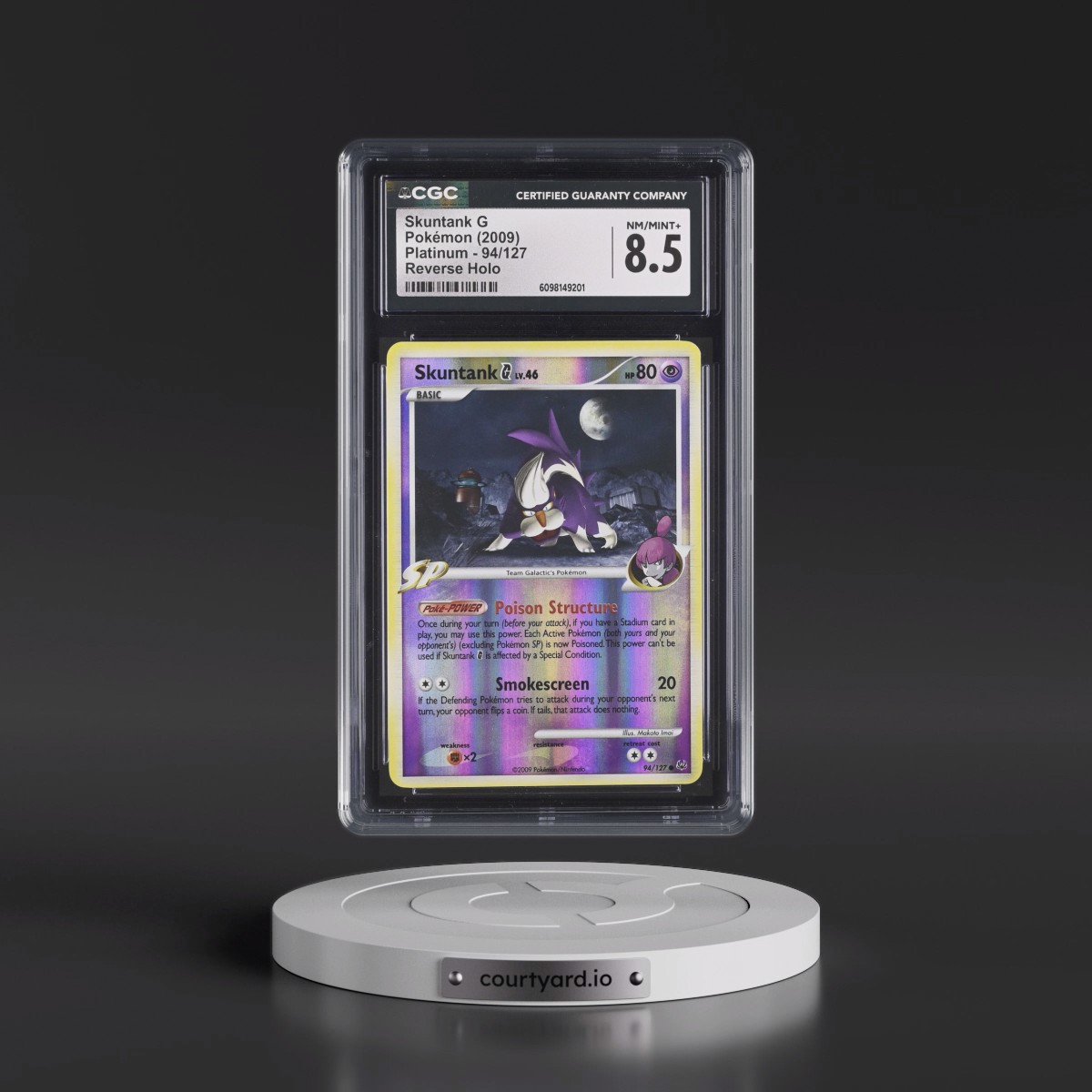 2009 Platinum #94/127 SkuntankÂ G - Reverse Holo (CGC 8.5 NM-MT+)