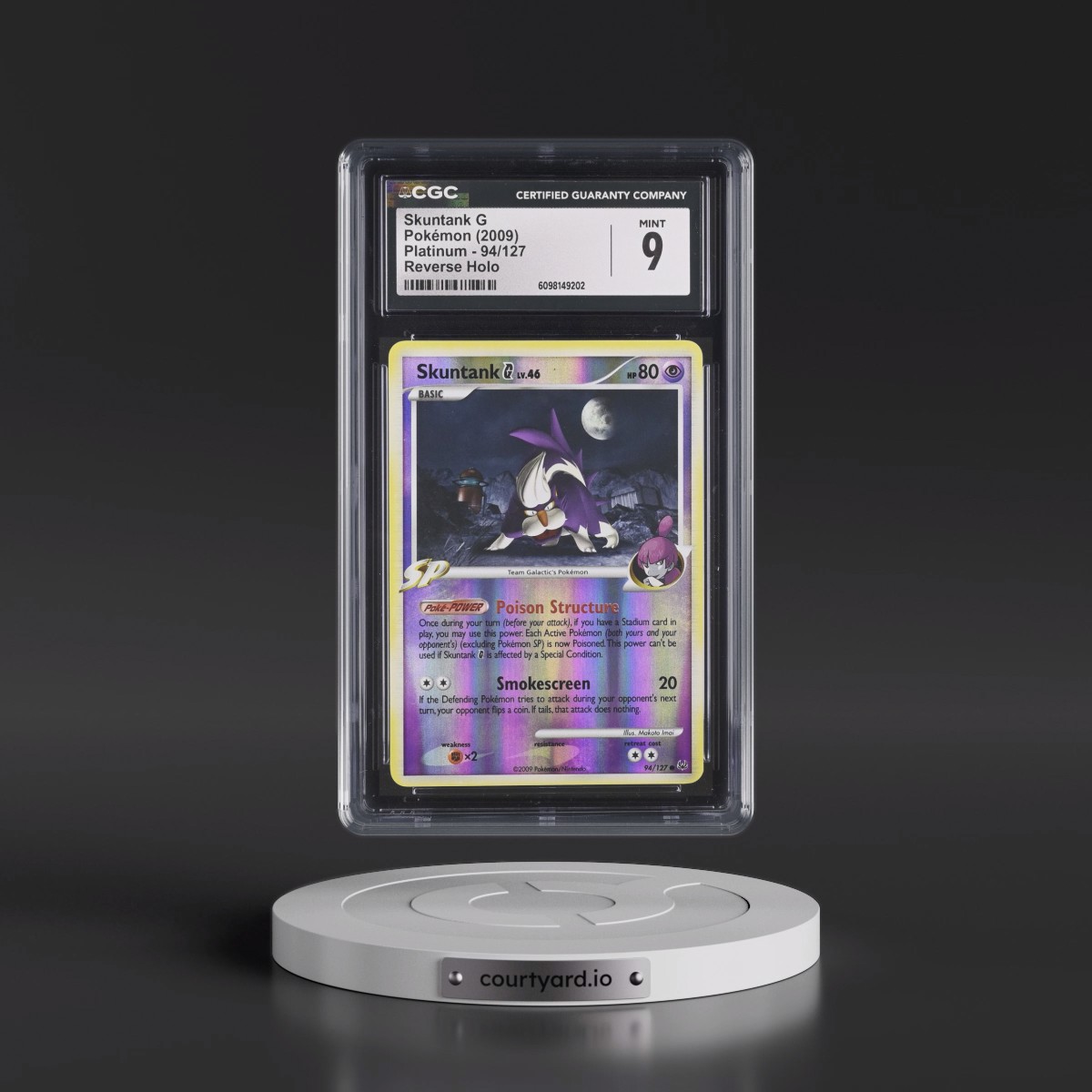 2009 Platinum #94/127 SkuntankÂ G - Reverse Holo (CGC 9 MINT)