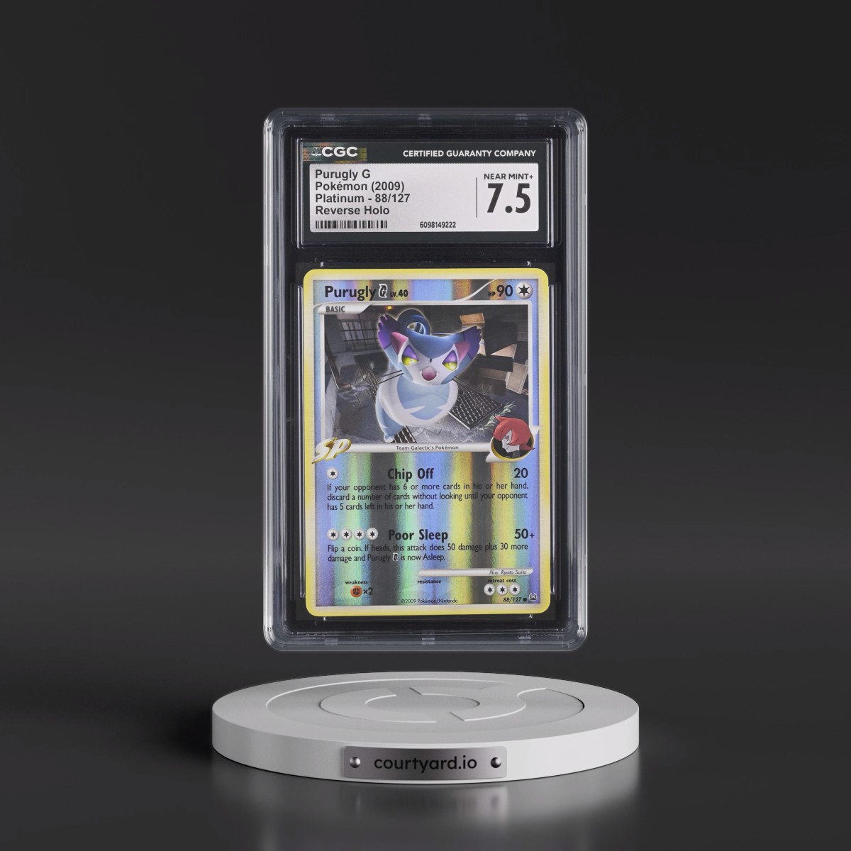 2009 Platinum #88/127 Purugly G - Reverse Holo (CGC 7.5 NM+)