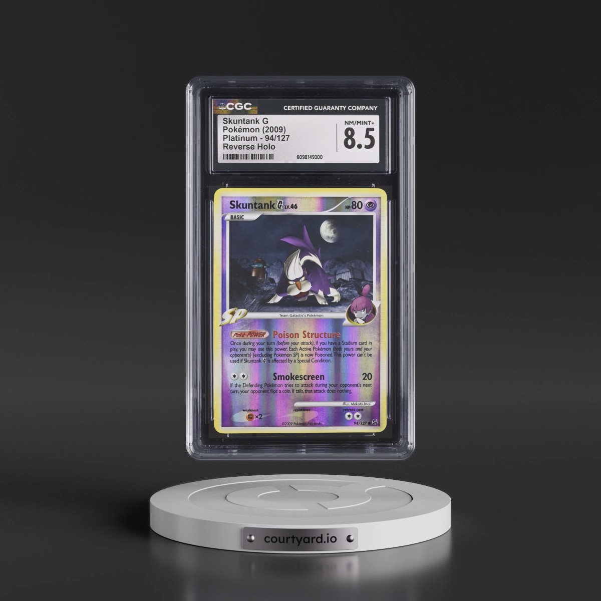 2009 Platinum #94/127 SkuntankÂ G - Reverse Holo (CGC 8.5 NM-MT+)