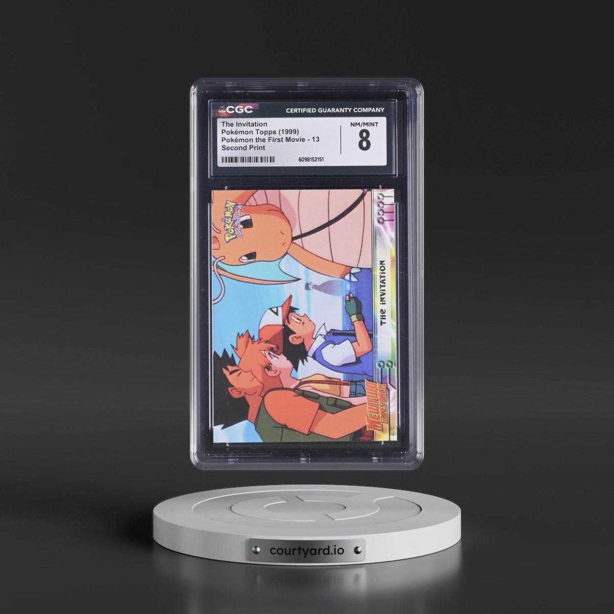 1999 Pokémon the First Movie #13 The Invitation - Second Print (Black Topps Logo) (CGC 8 NM-MT)