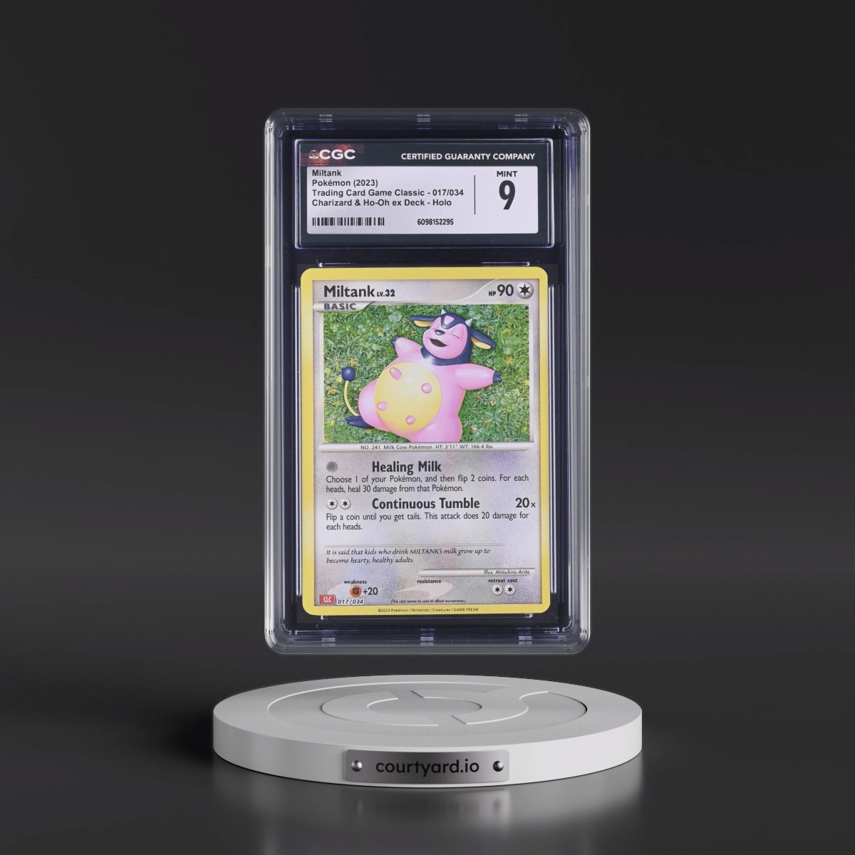 2023 Trading Card Game Classic - CLV, CLC, CLB #017/034 Miltank - Charizard & Ho-Oh ex Deck - CLC Holo (CGC 9 MINT)