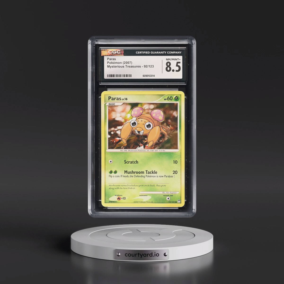 2007 Mysterious Treasures #92/123 Paras (CGC 8.5 NM-MT+)