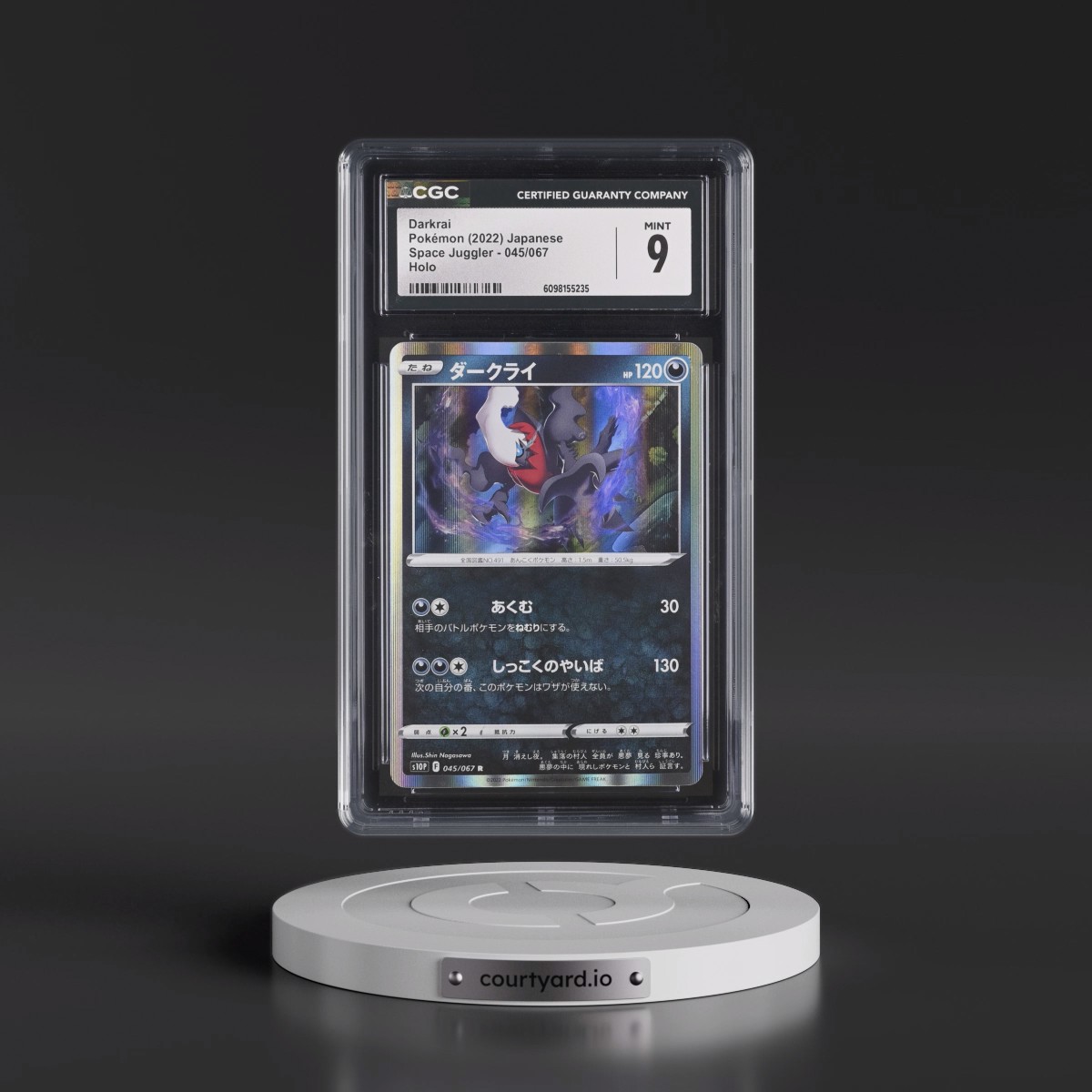 2022 Space Juggler #045/067 Darkrai - Holo (CGC 9 MINT)