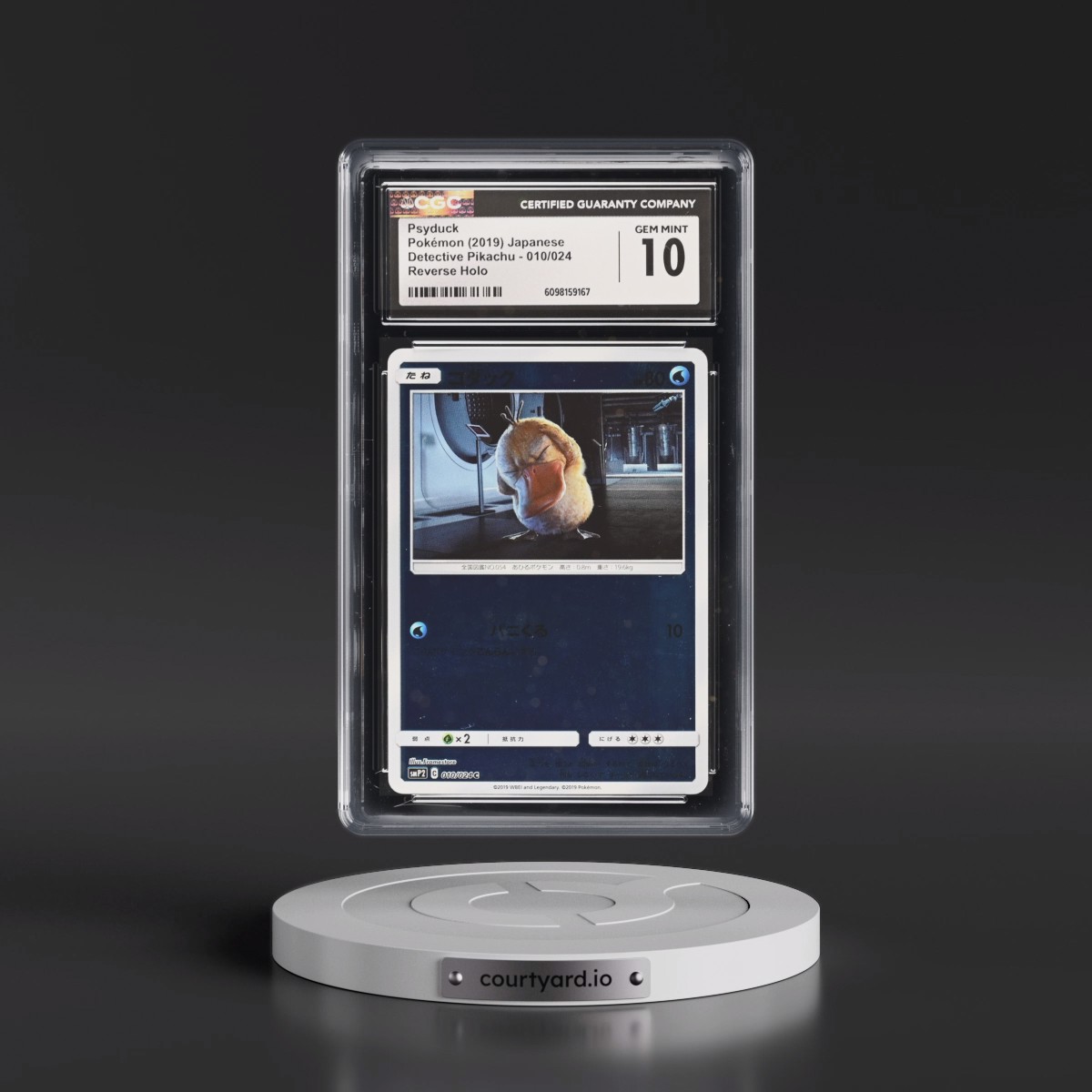 2019 Movie Pack Detective Pikachu #010/024 Psyduck - Reverse Holo (CGC 10 GEM MINT)