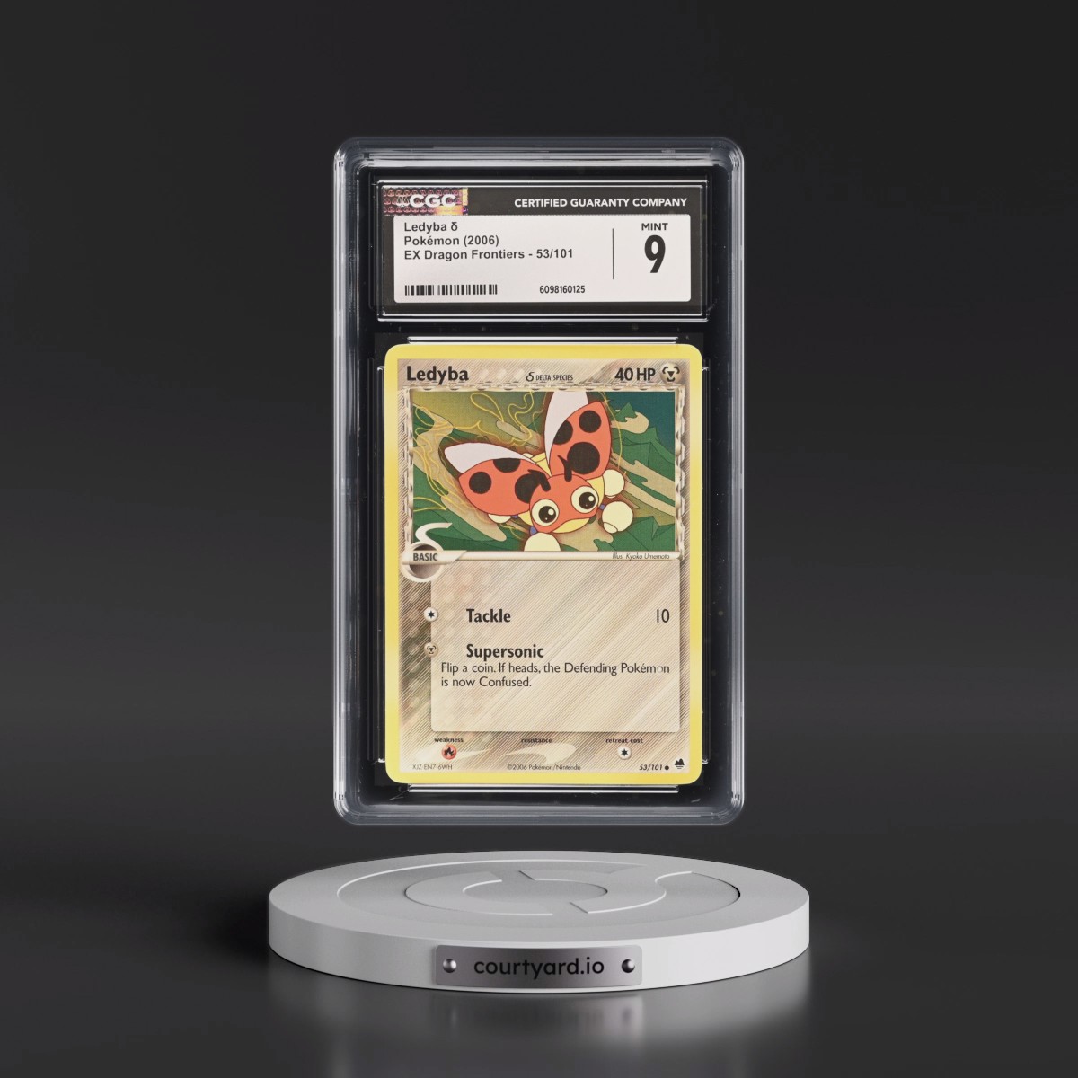 2006 EX Dragon Frontiers #53/101 Ledyba δ (CGC 9 MINT)