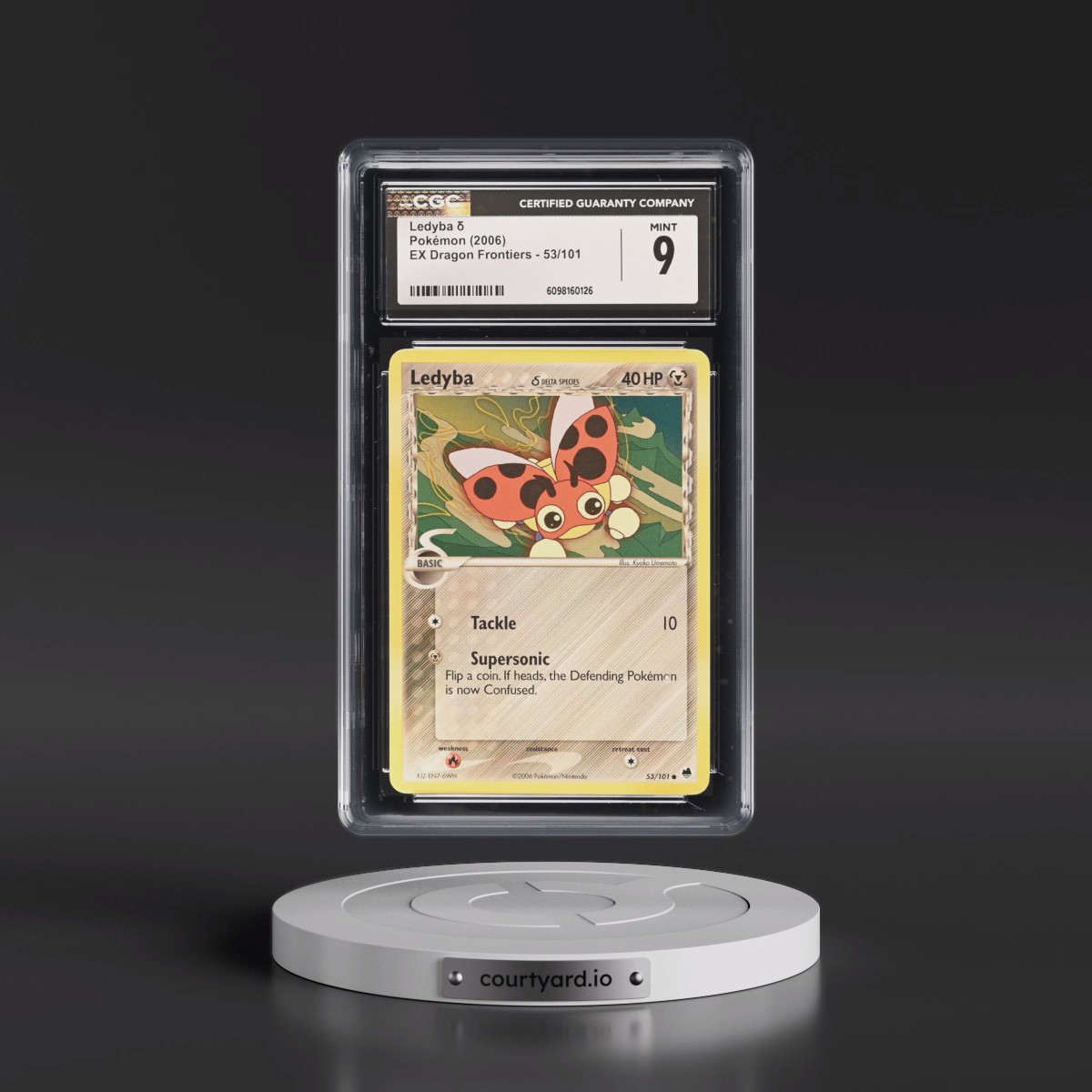 2006 EX Dragon Frontiers #53/101 Ledyba δ (CGC 9 MINT)