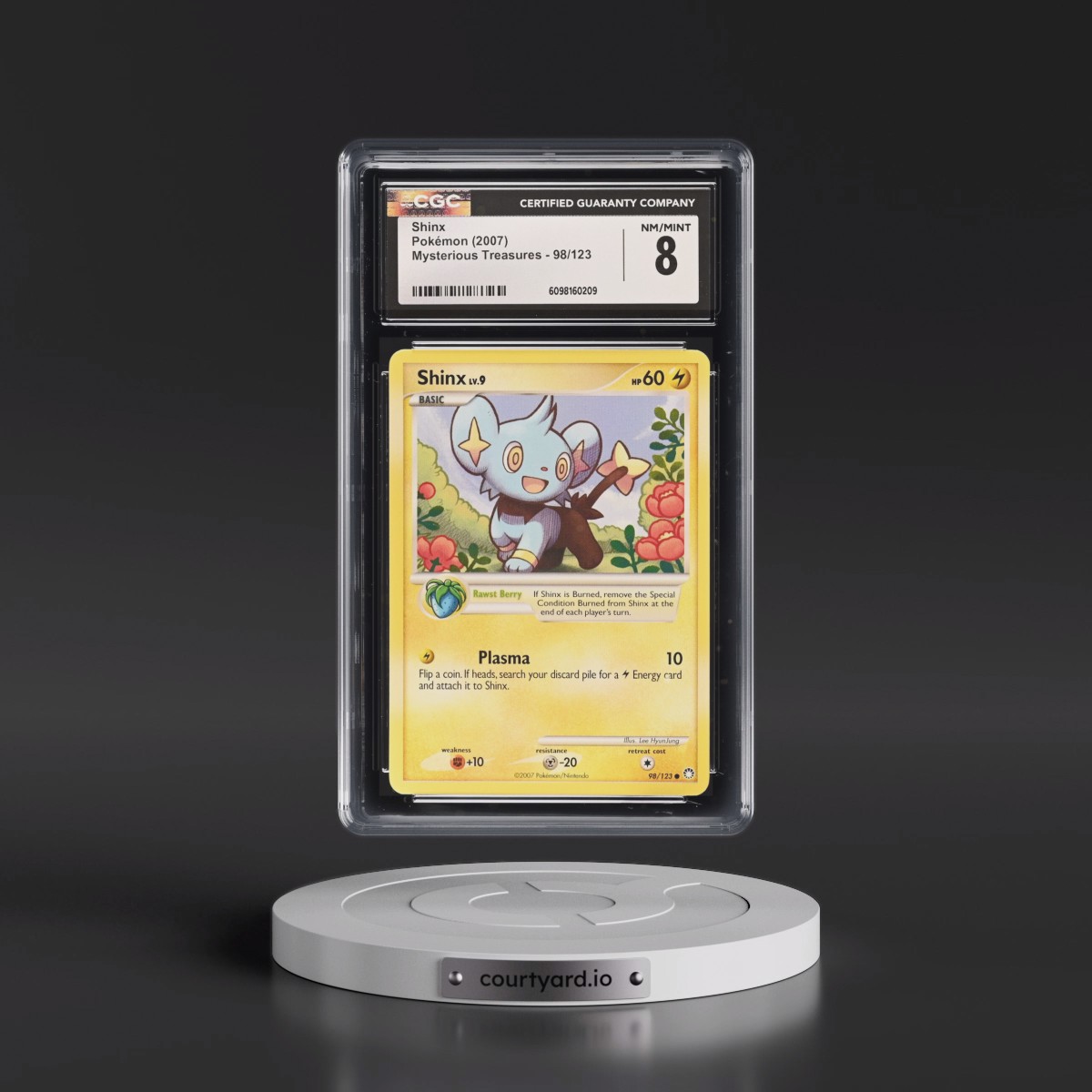 2007 Mysterious Treasures #98/123 Shinx (CGC 8 NM-MT)