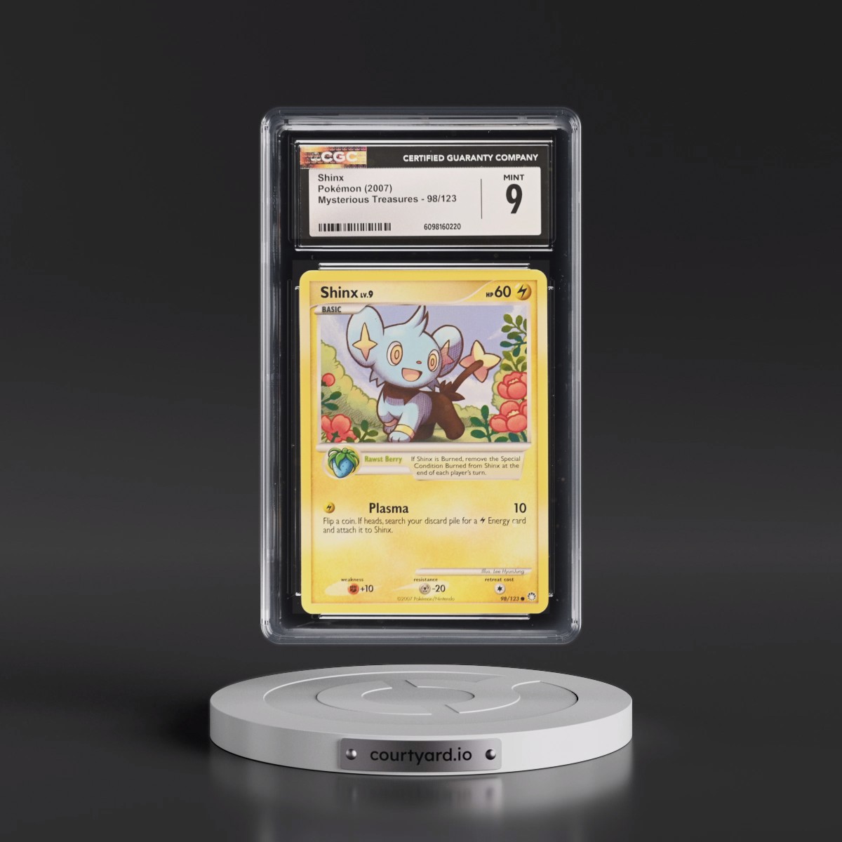 2007 Mysterious Treasures #98/123 Shinx (CGC 9 MINT)